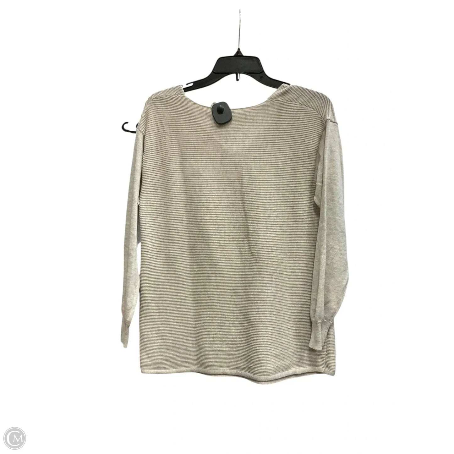 Top Long Sleeve By Ella Moss In Grey, Size: S
