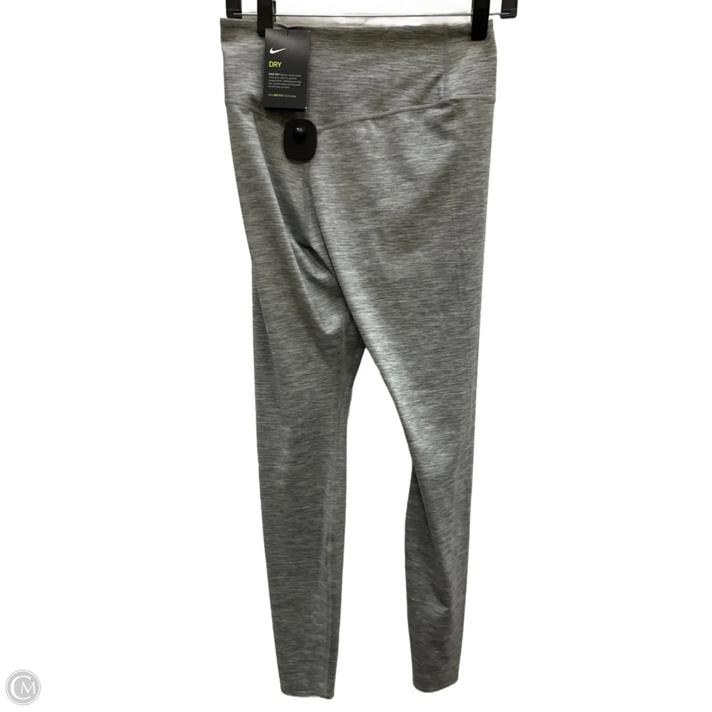 Athletic Leggings By Nike Apparel In Grey, Size: M