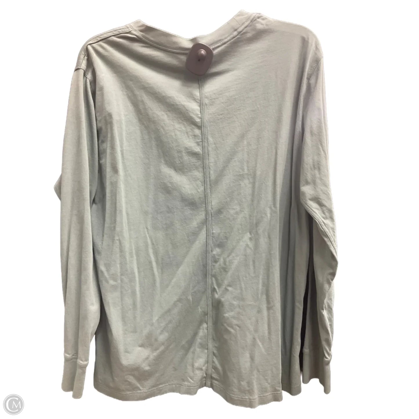 Athletic Top Long Sleeve Crewneck By Lululemon In Green, Size: 8