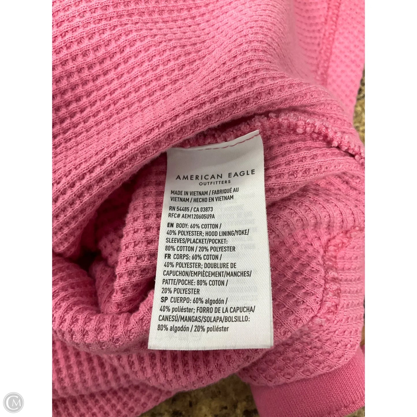 Jacket Fleece By American Eagle In Pink, Size: Xs