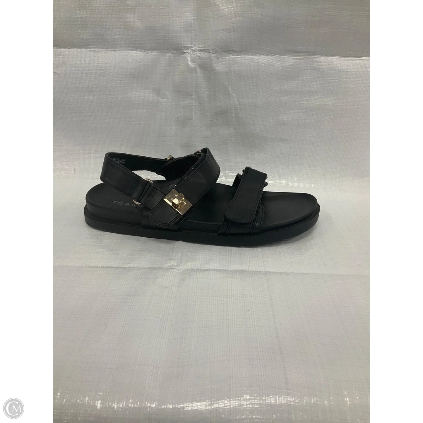 Sandals Flats By Torrid In Black, Size: 9.5