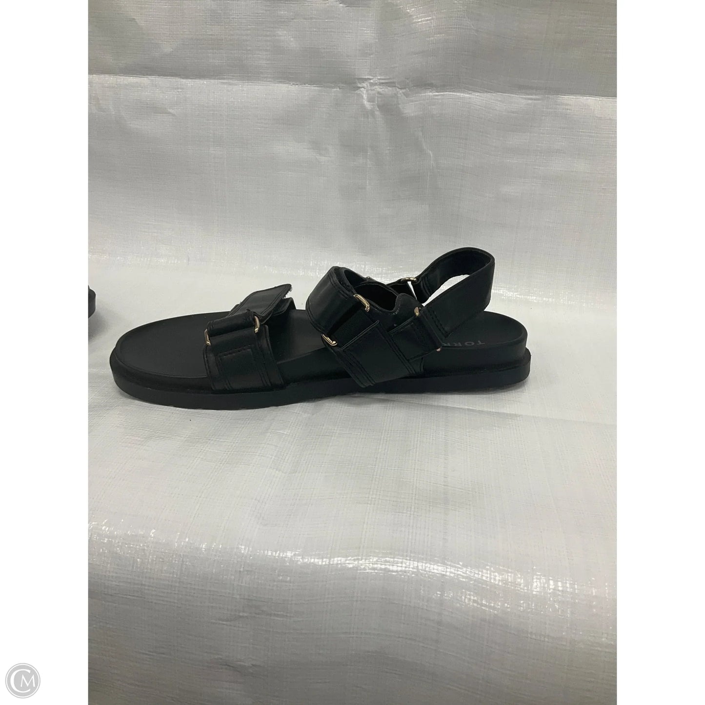 Sandals Flats By Torrid In Black, Size: 9.5