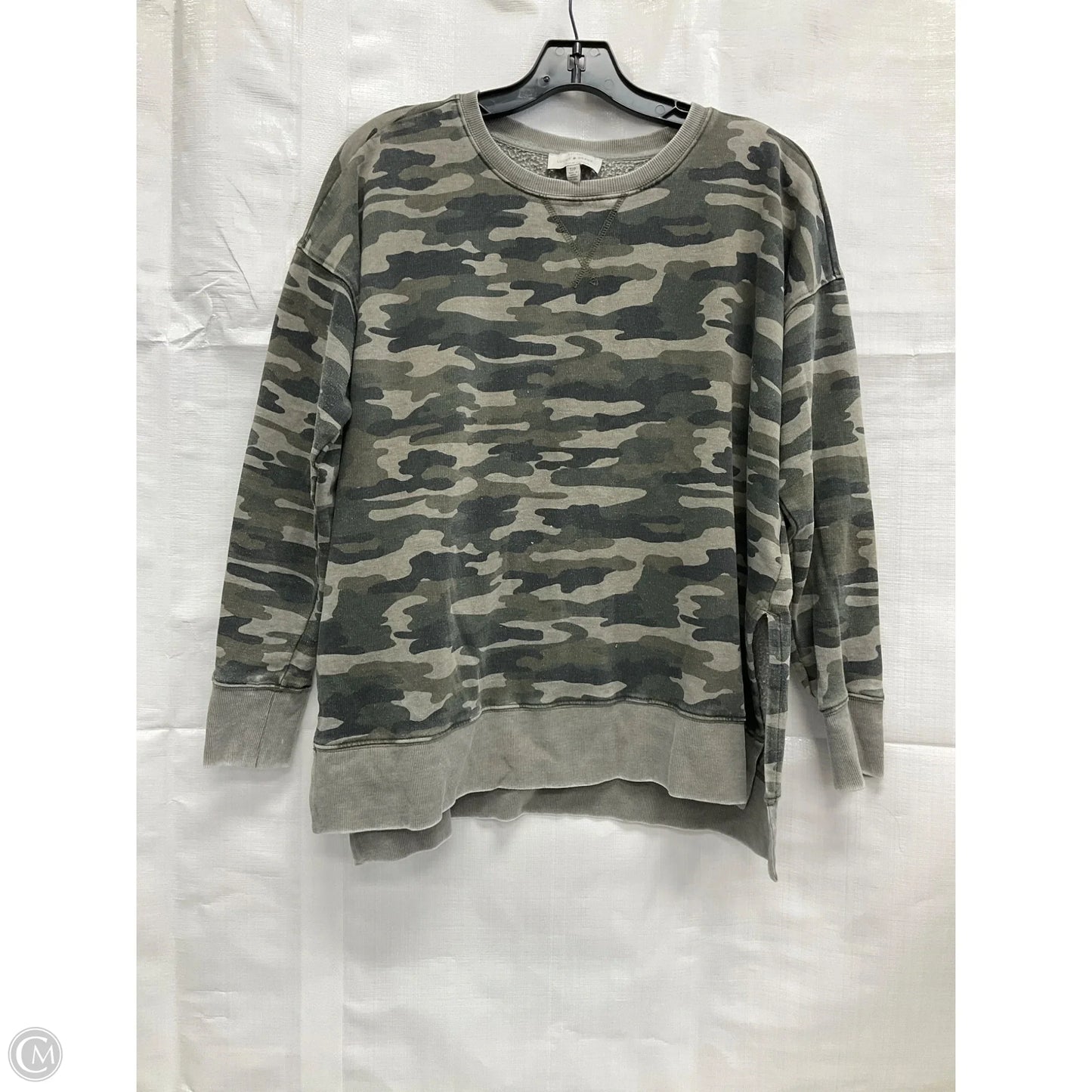 Top Long Sleeve By Lucky Brand In Camouflage Print, Size: S