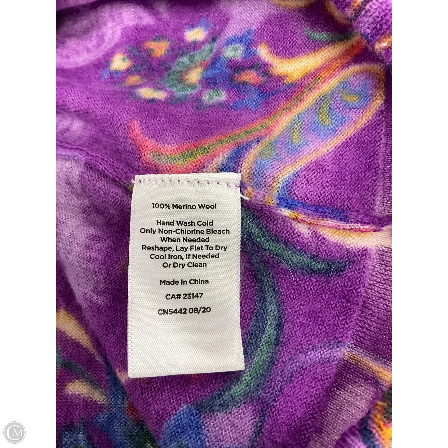 Top Long Sleeve By Talbots In Purple, Size: M