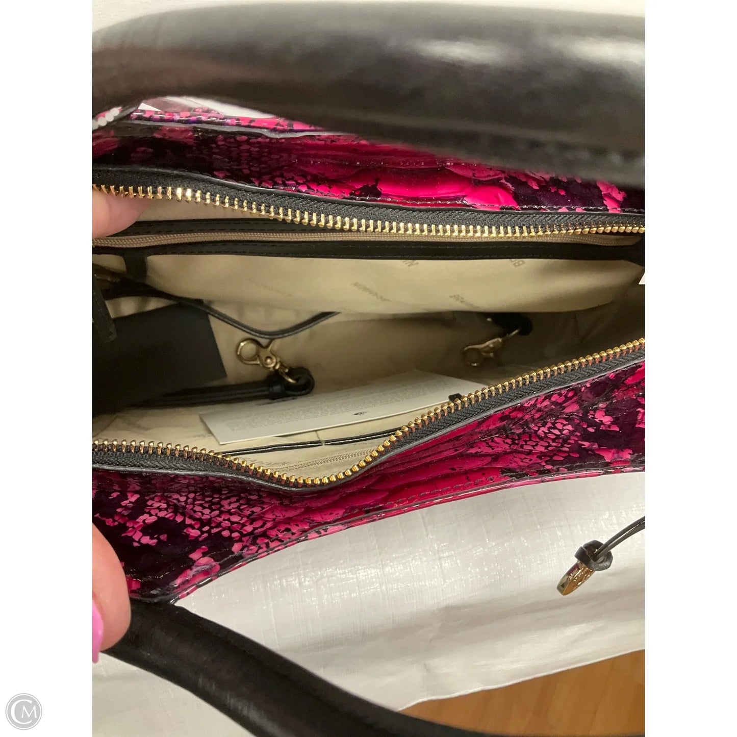 Crossbody Designer By Brahmin, Size: Large