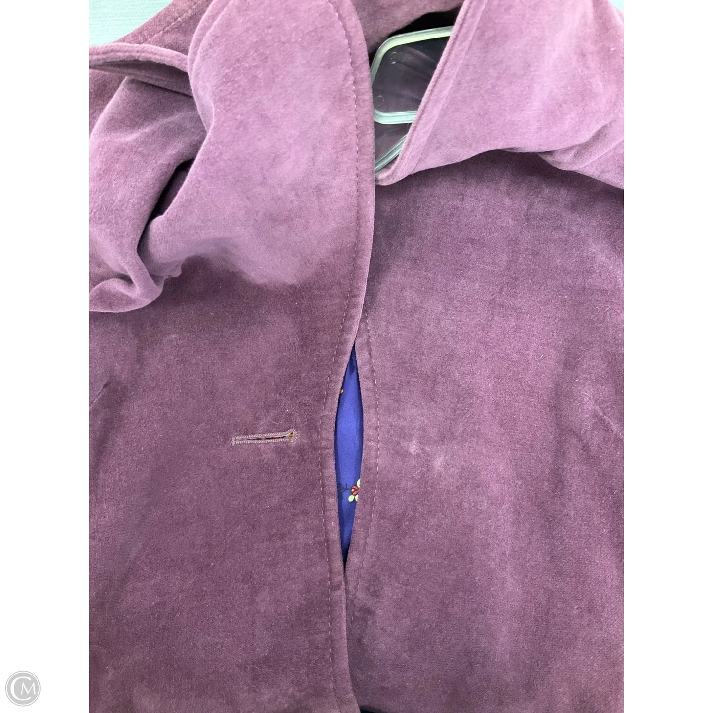 Coat Luxury Designer By Dolce And Gabbana In Purple, Size: L