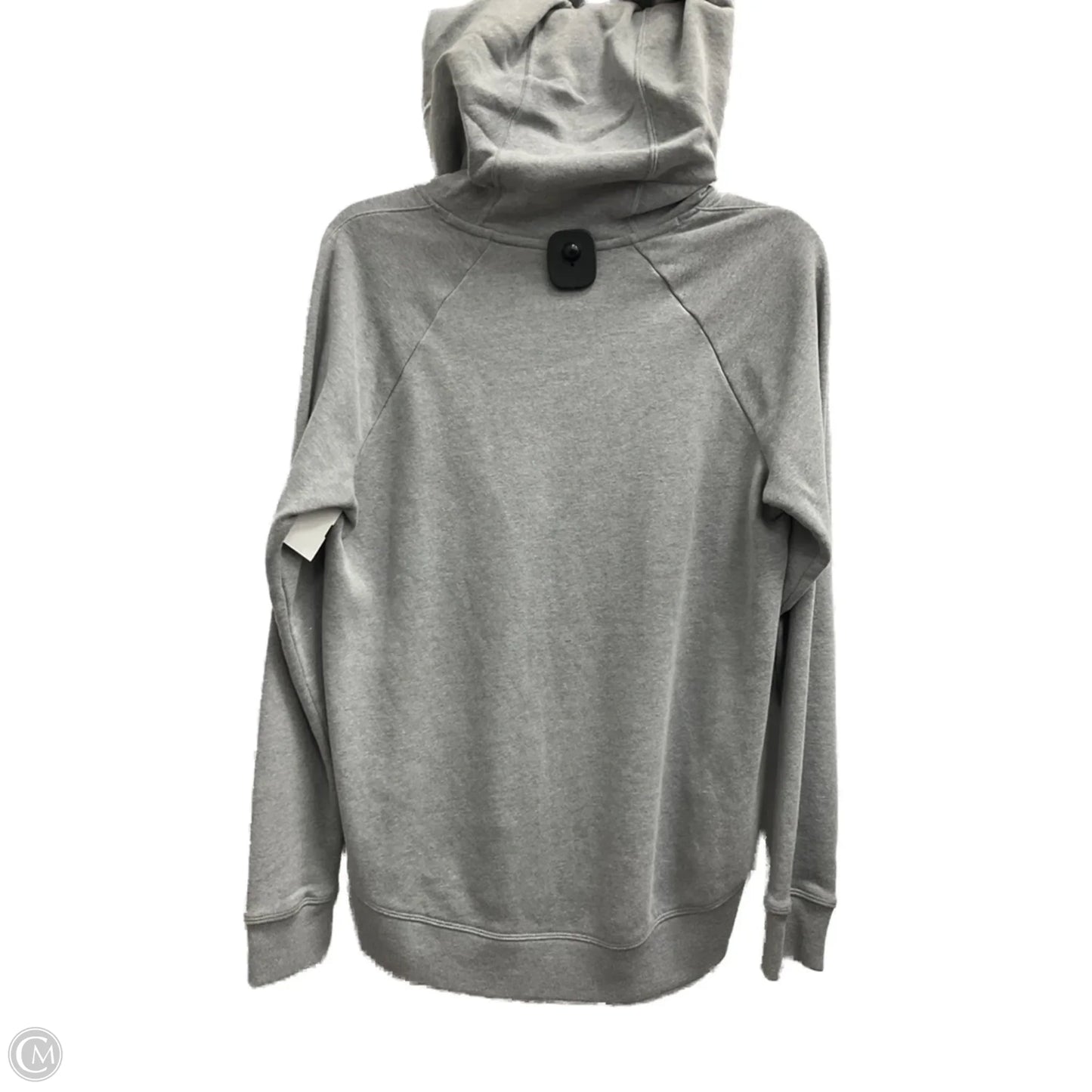Athletic Top Long Sleeve Hoodie By Under Armour In Grey, Size: S