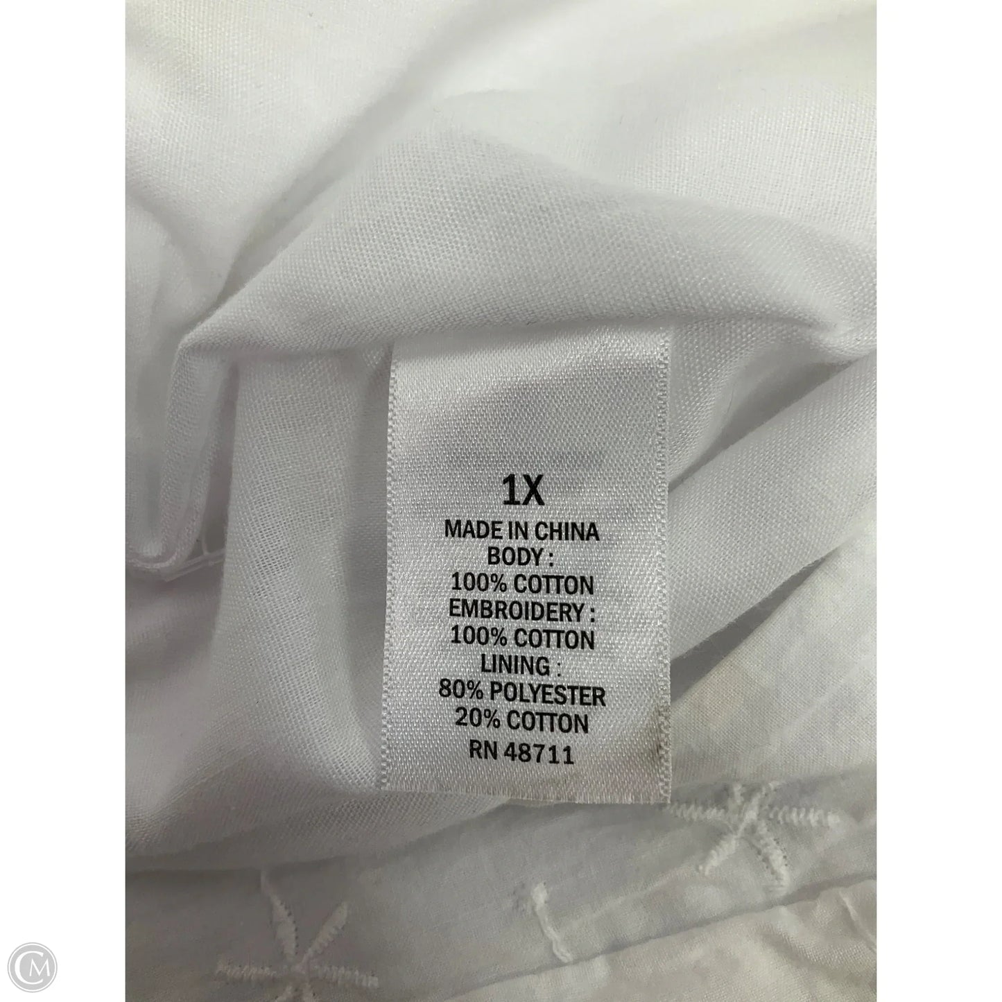 Shorts By Ophelia Roe In White, Size: 1x