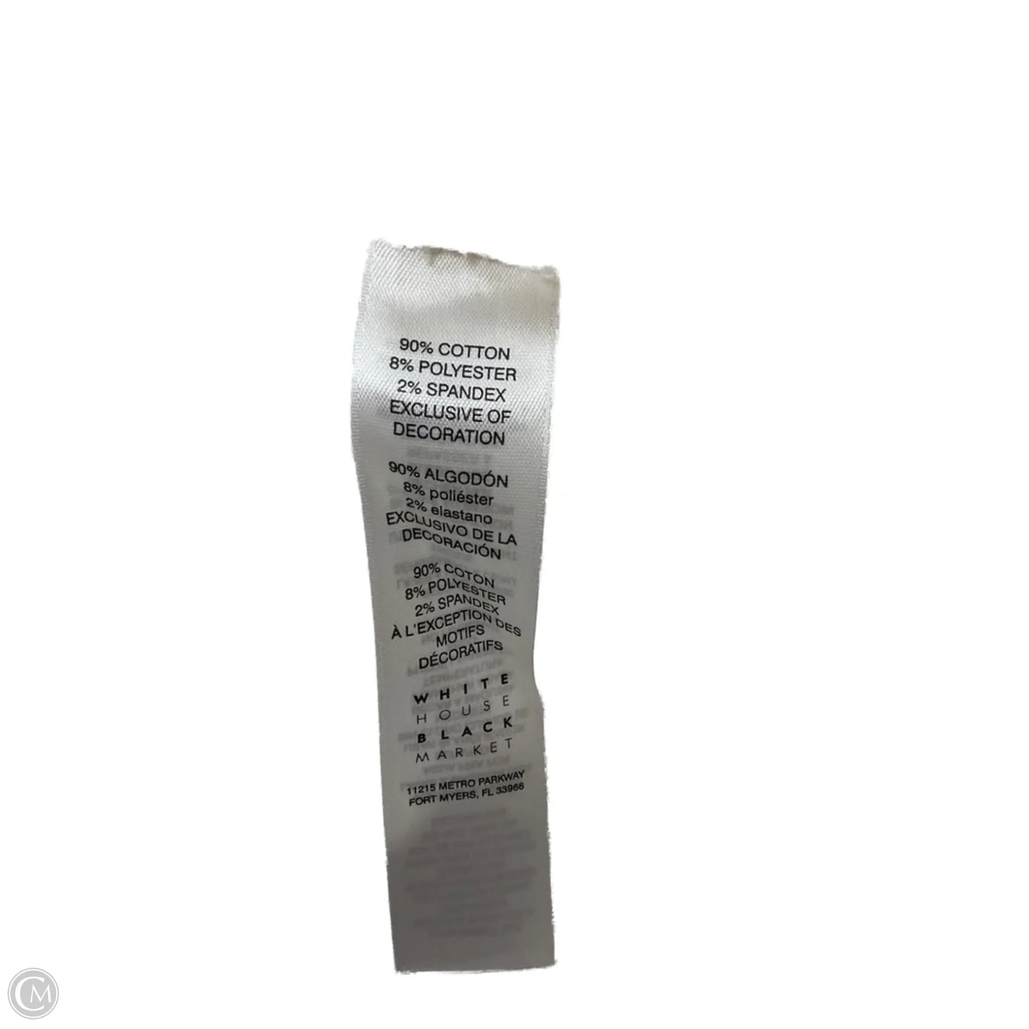 Jeans Skinny By White House Black Market In White Denim, Size: 12