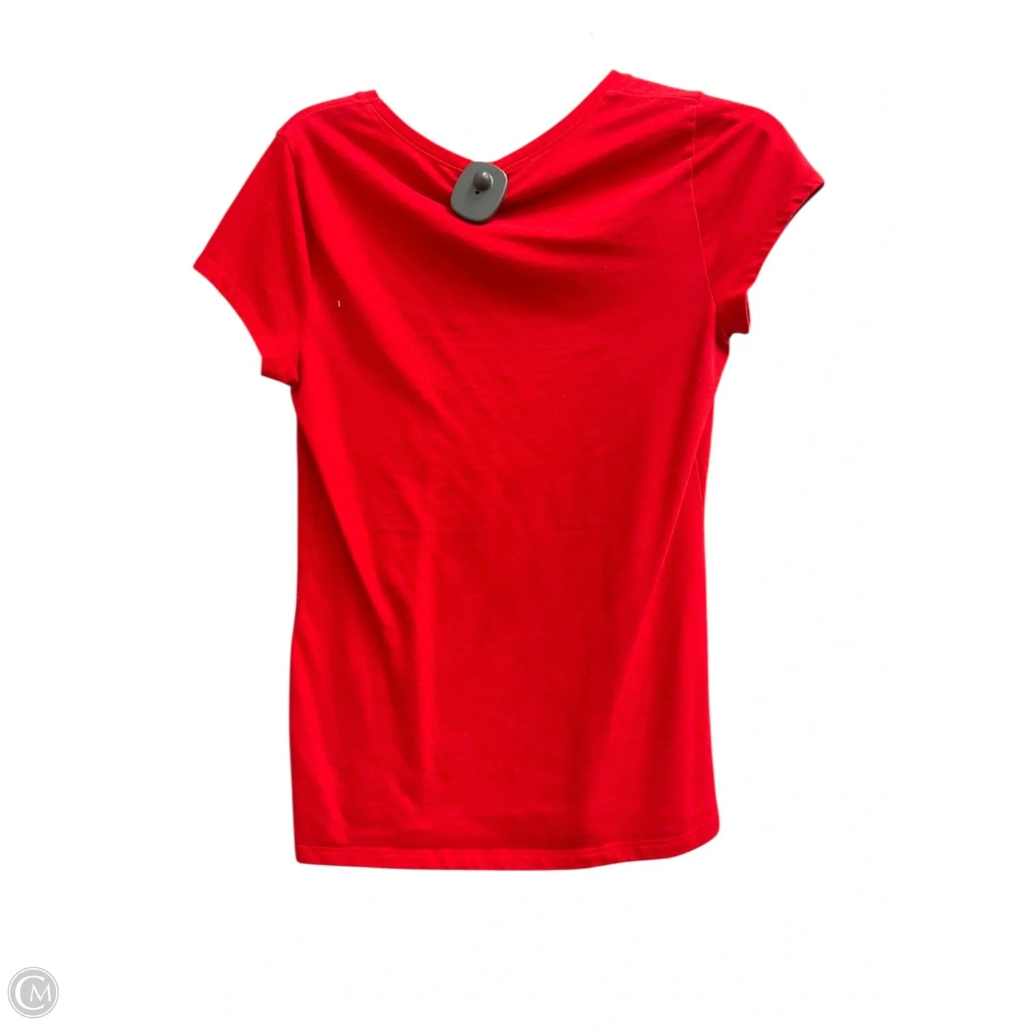 Top Short Sleeve Basic By No Boundaries In Red, Size: L