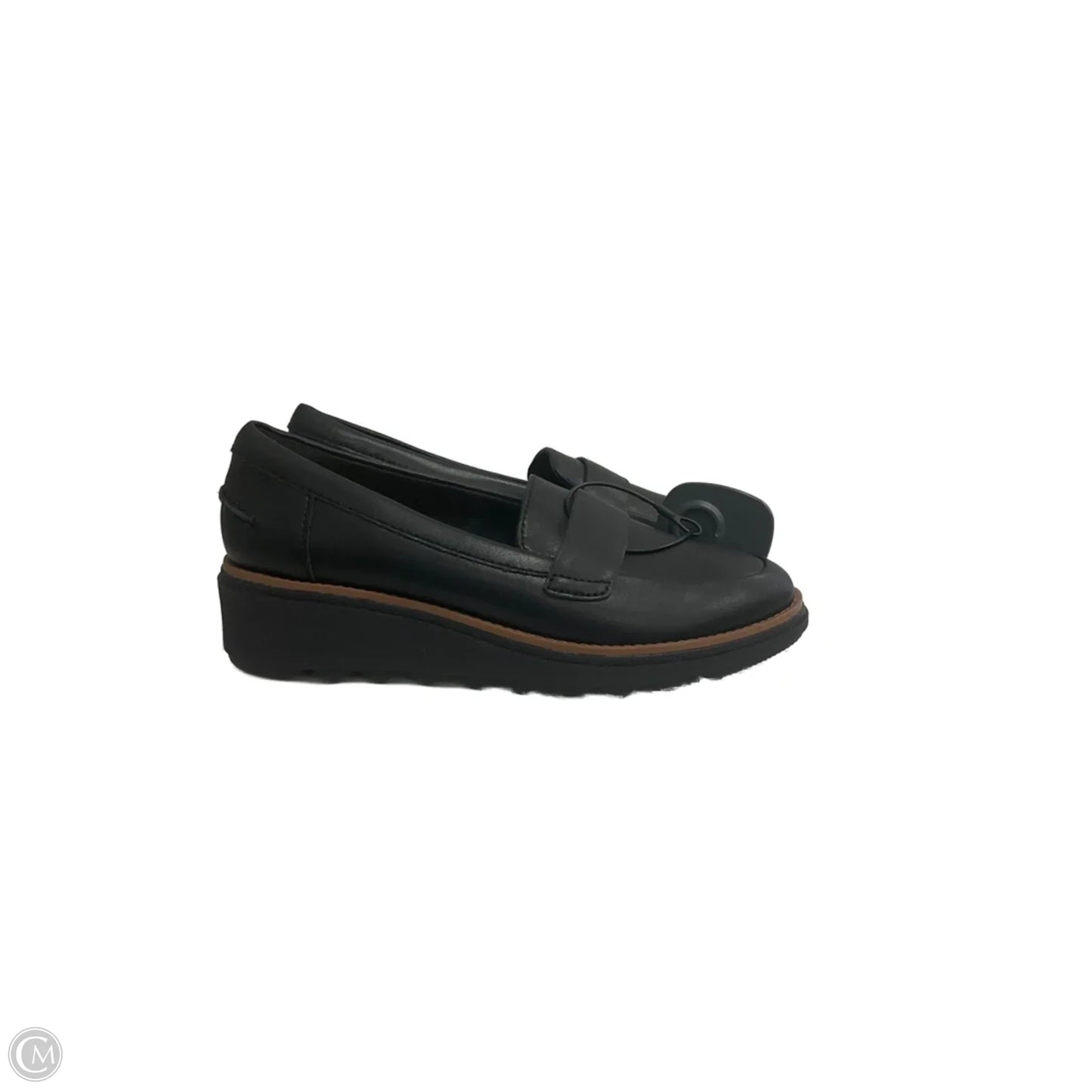 Shoes Flats By Clarks In Black, Size: 5