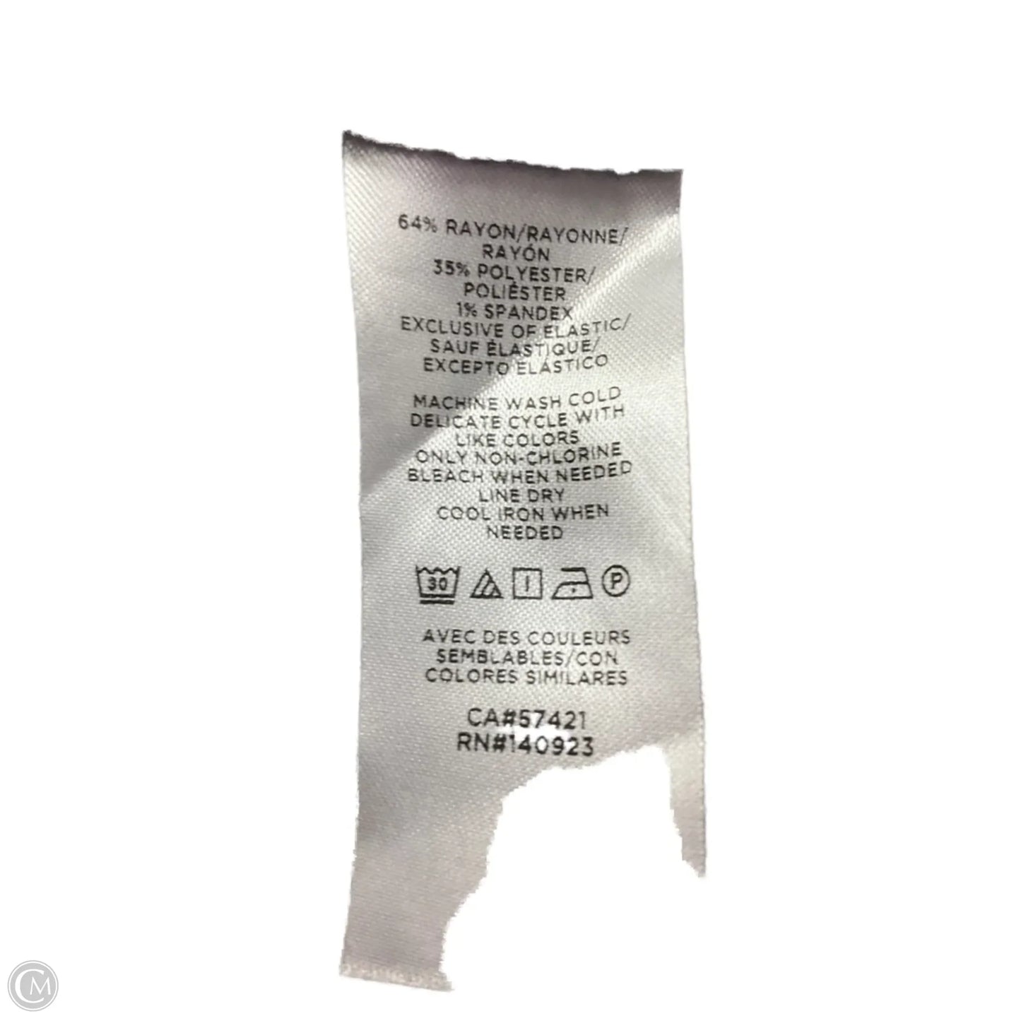 Top Short Sleeve By Loft In Black & White, Size: S