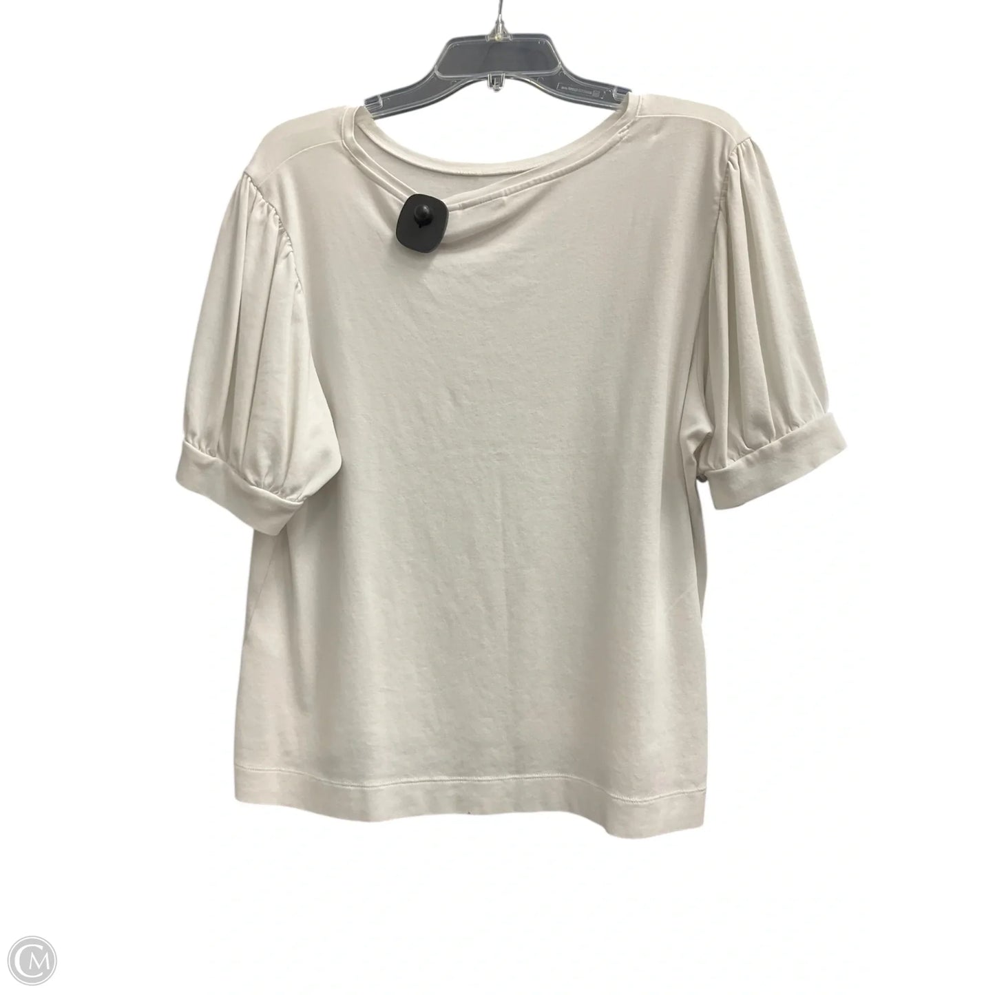 Top Short Sleeve By Chicos In White, Size: Xl
