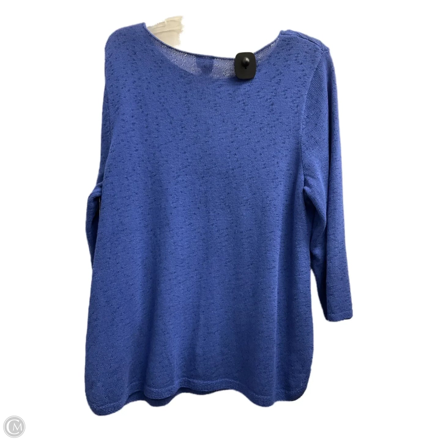 Top 3/4 Sleeve By Chicos In Blue, Size: Xl