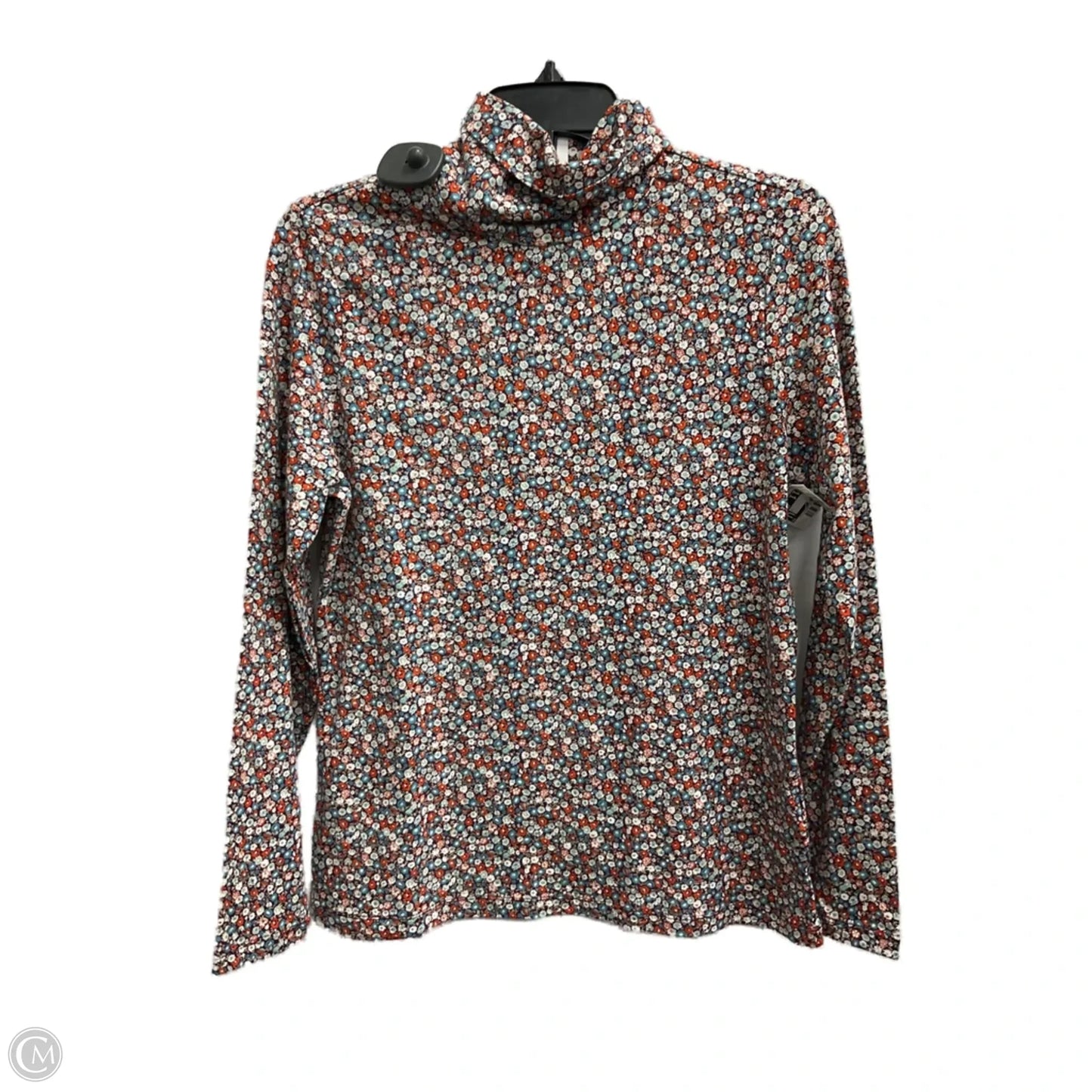 Top Long Sleeve By Lands End In Floral Print, Size: Mp