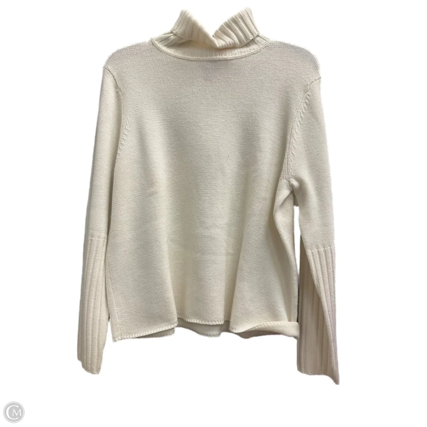 Sweater By Eileen Fisher In Cream, Size: L