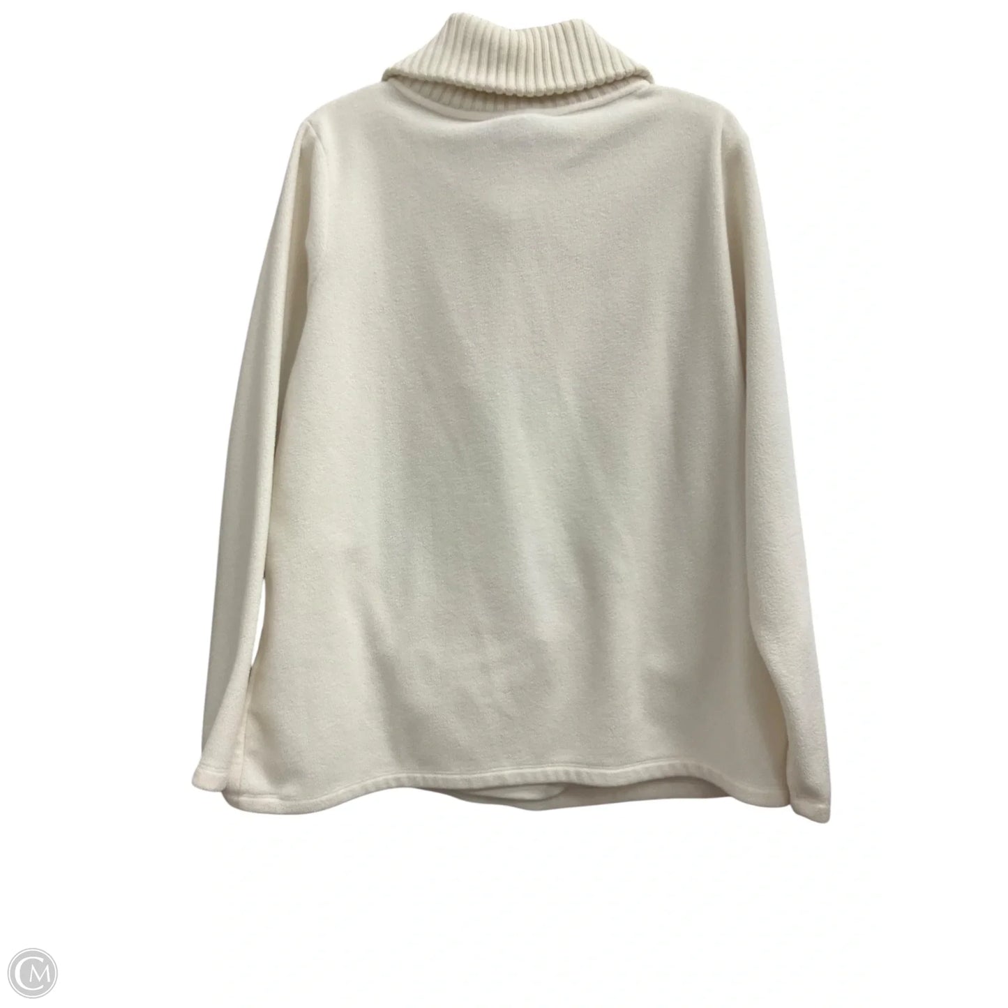 Jacket Fleece By Lands End In Cream, Size: Xl