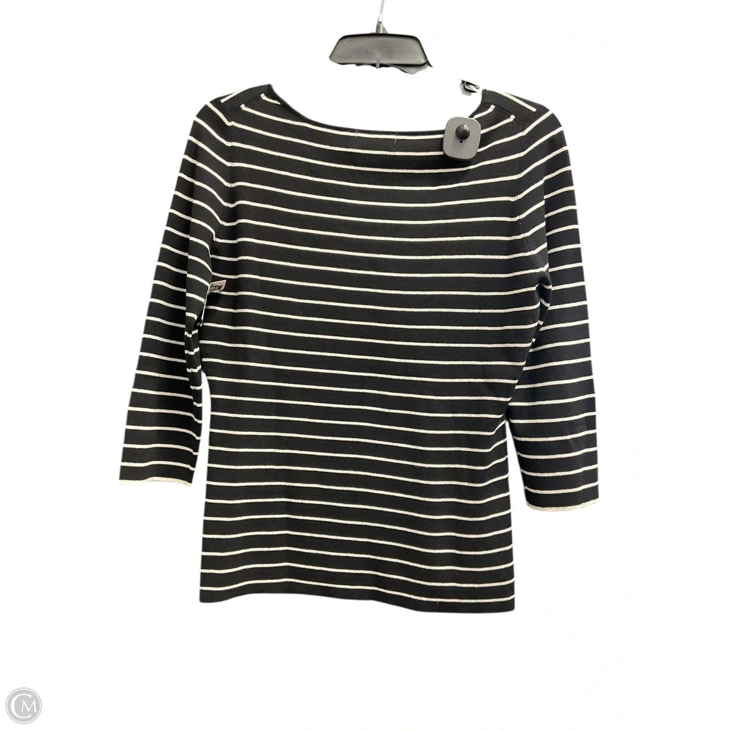 Top 3/4 Sleeve By Cma In Black & White, Size: Xl