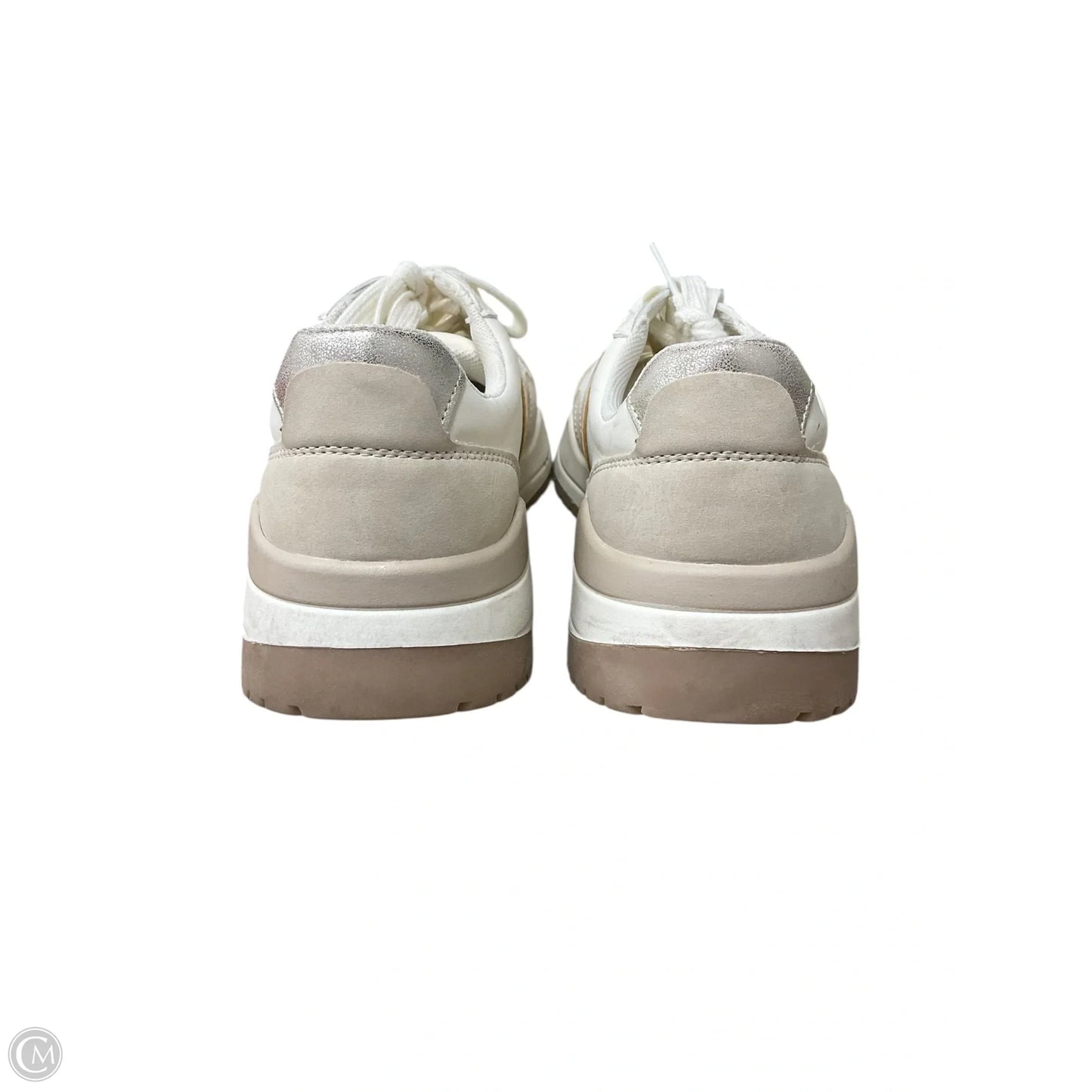 Shoes Sneakers By Time And Tru In Tan & White, Size: 7.5