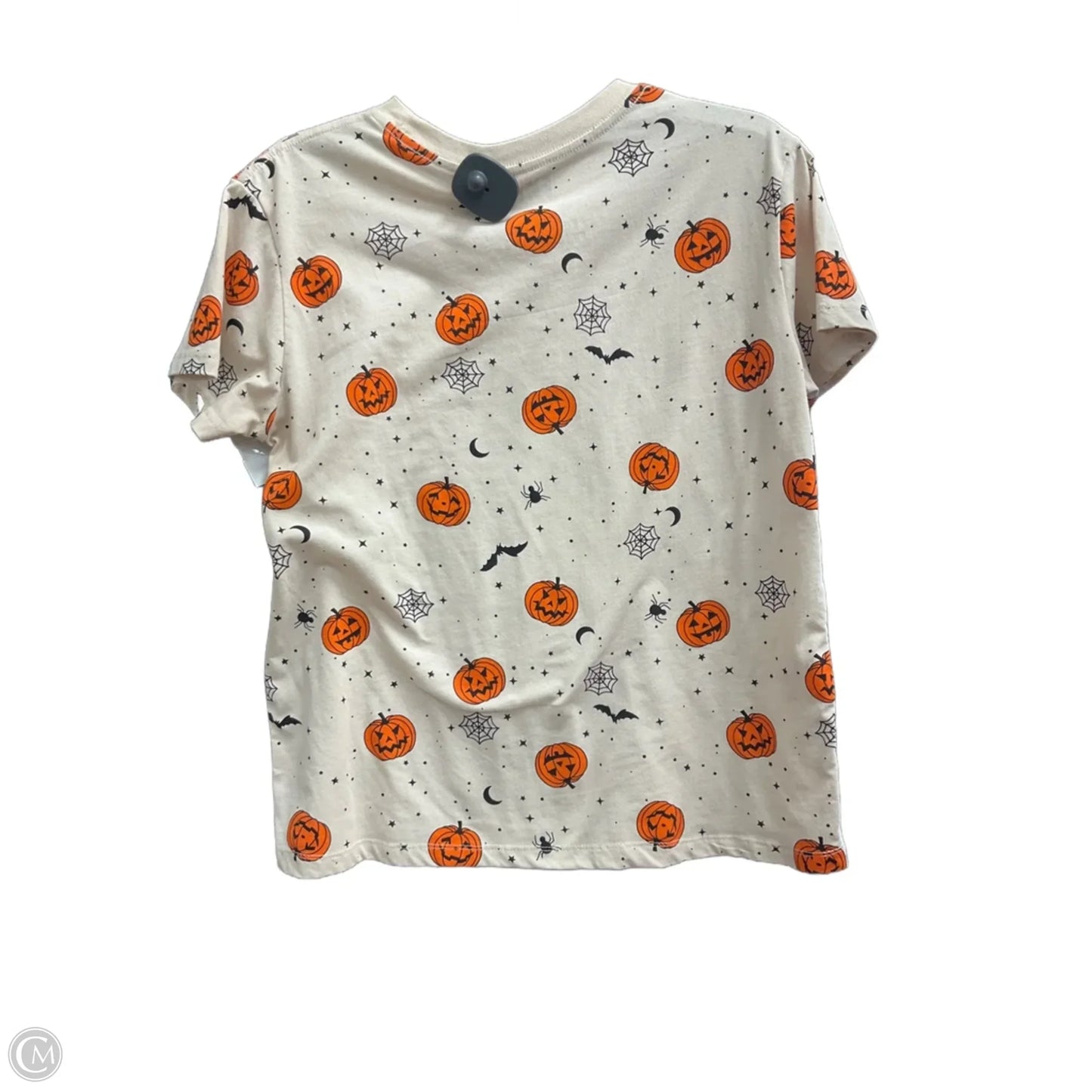 Top Short Sleeve By Cmf In Orange & Tan, Size: M