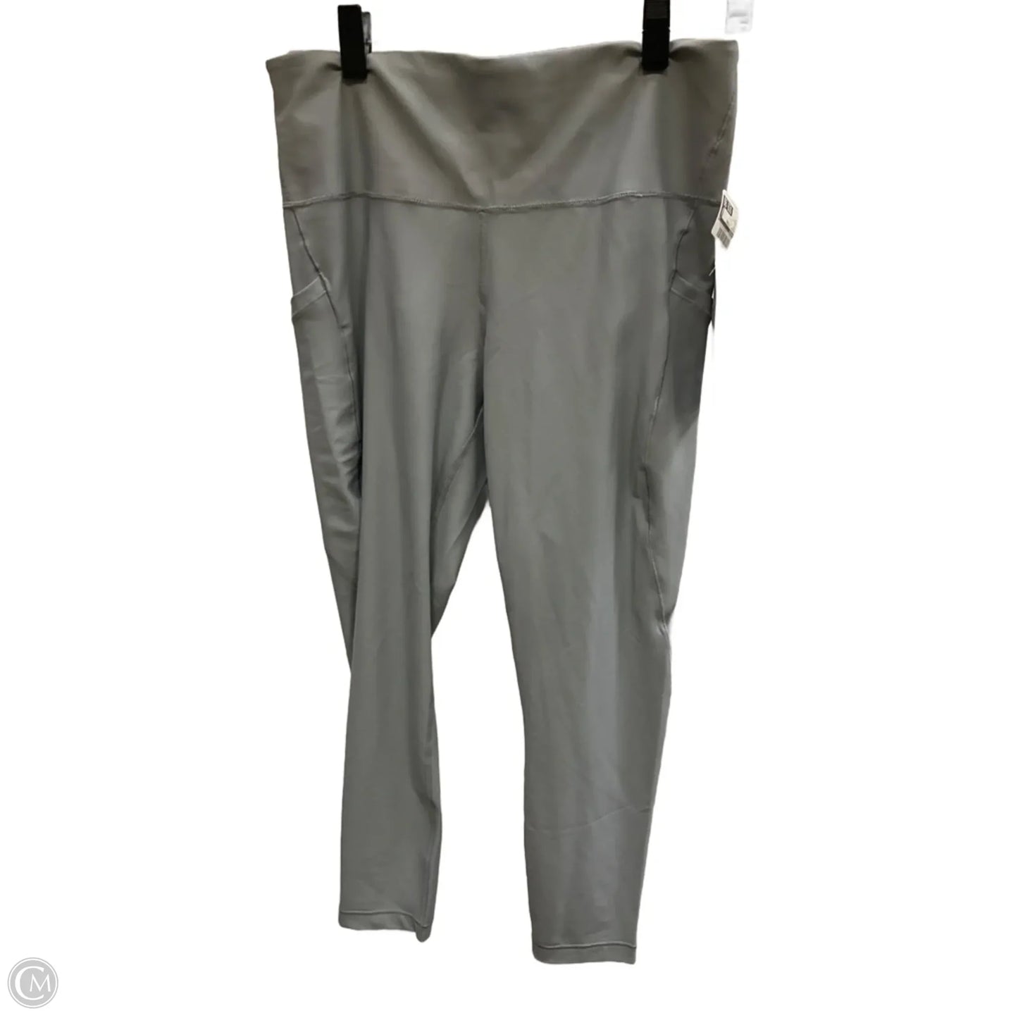 Athletic Leggings By Athleta In Grey, Size: L