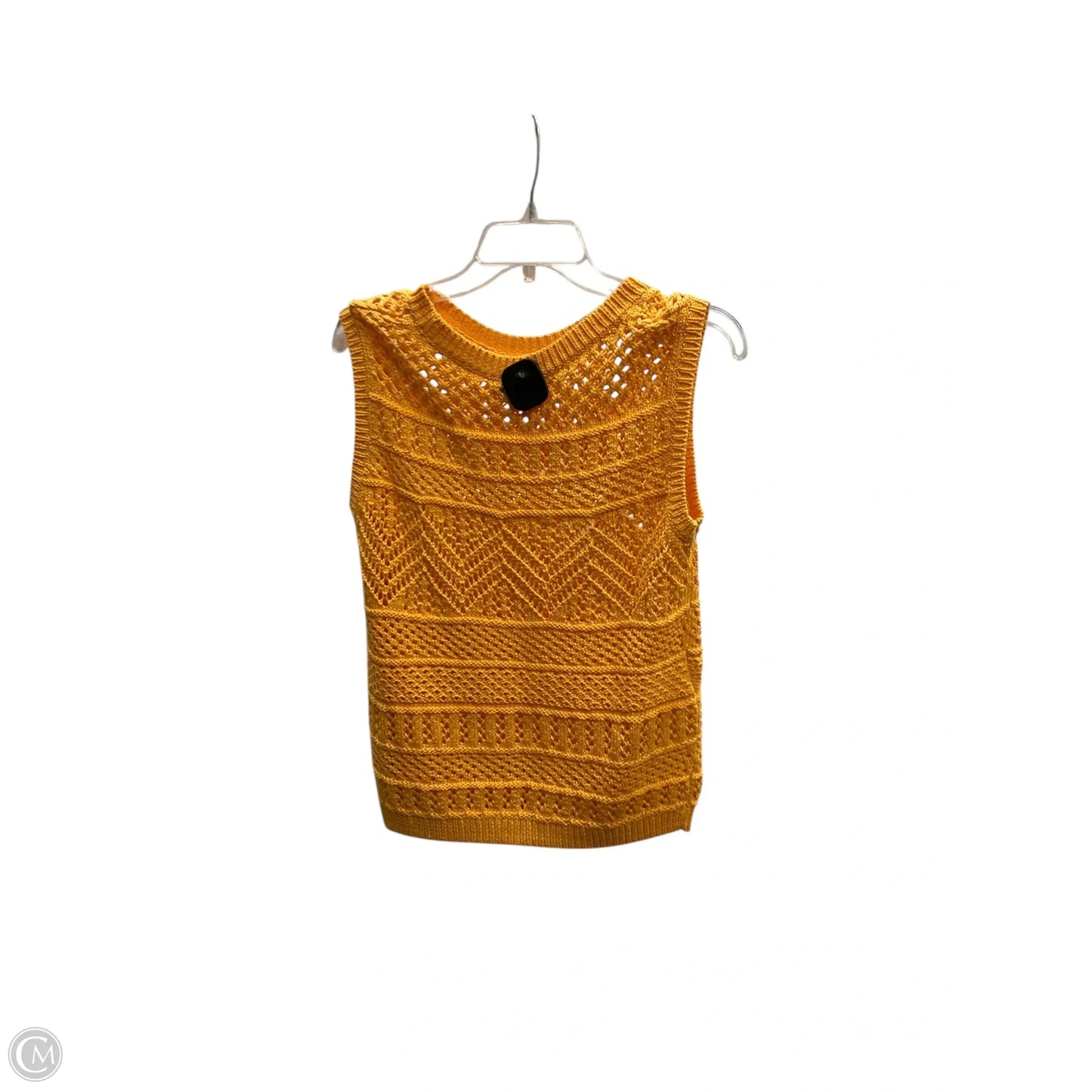 Vest Sweater By Talbots In Yellow, Size: Sp