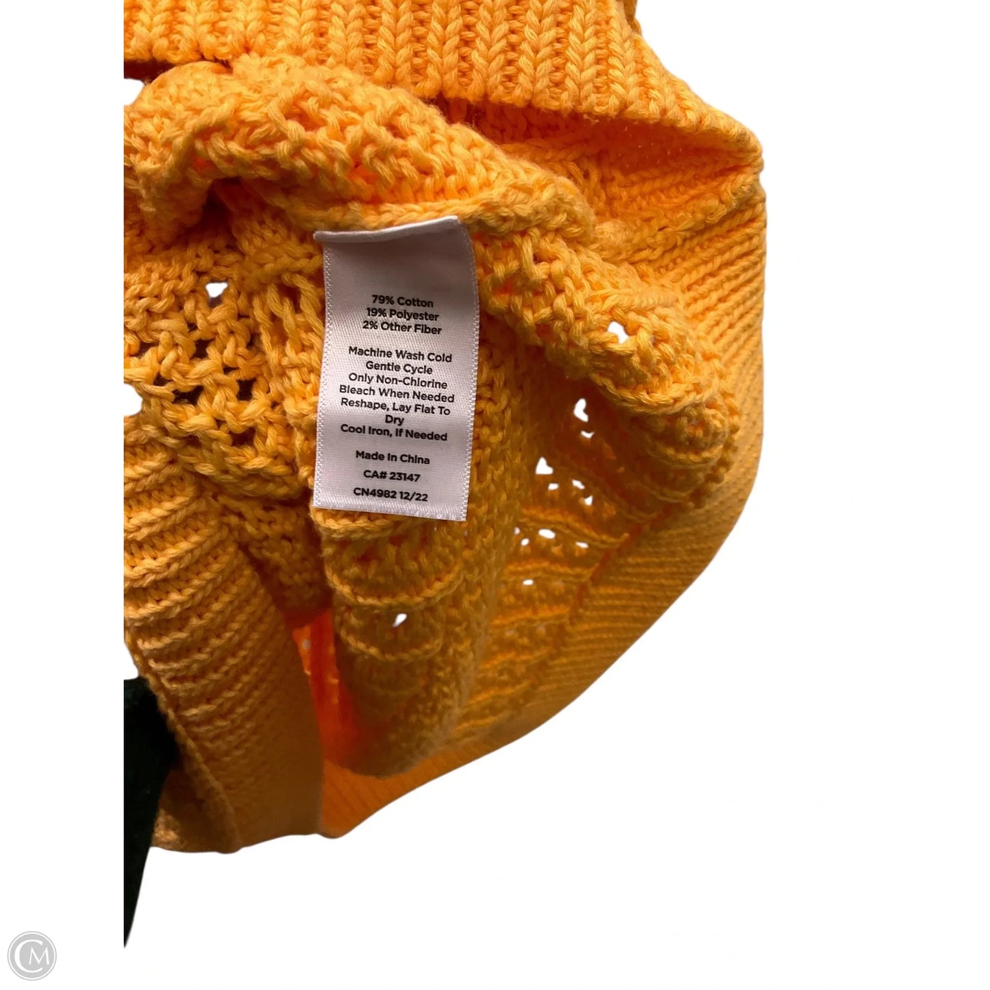 Vest Sweater By Talbots In Yellow, Size: Sp