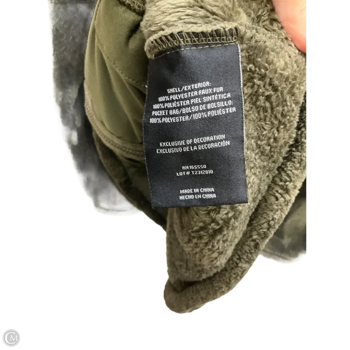 Jacket Faux Fur & Sherpa By 32 Degrees In Green, Size: S