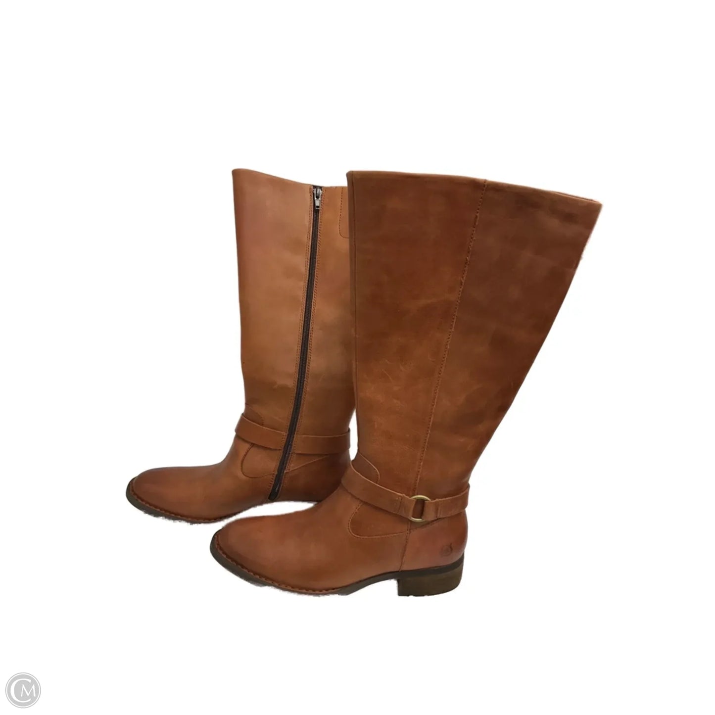 Boots Knee Flats By Born In Brown, Size: 7.5