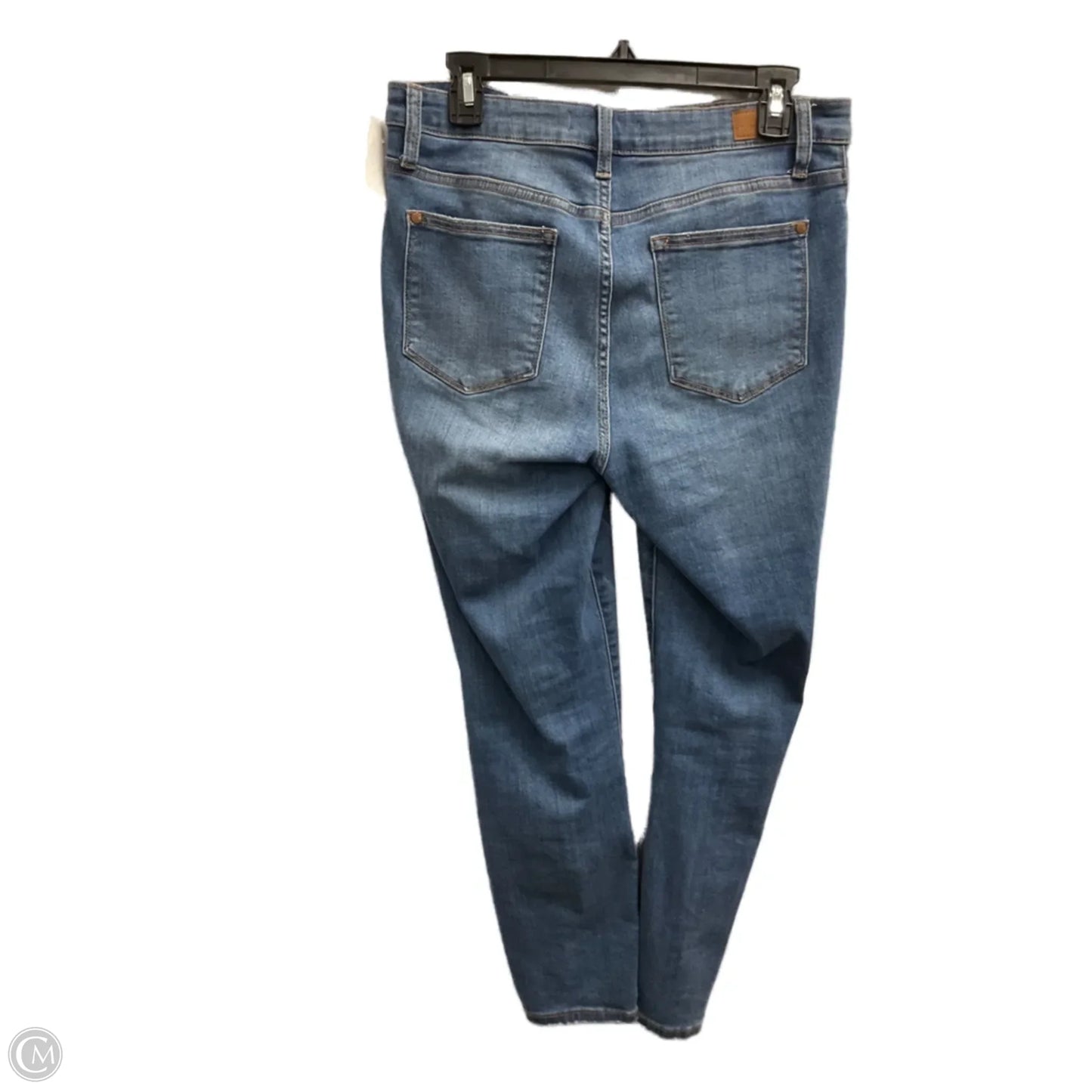 Jeans Cropped By Judy Blue In Blue Denim, Size: L