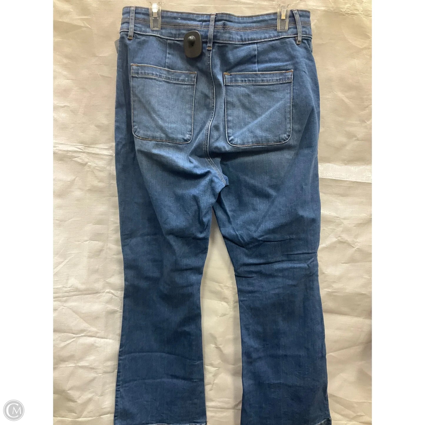 Jeans Flared By Loft In Blue Denim, Size: 12