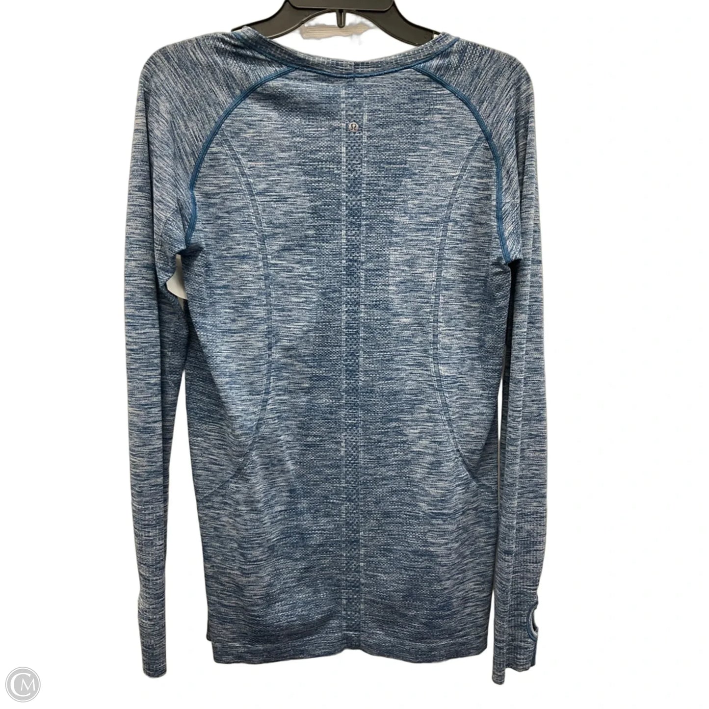 Athletic Top Long Sleeve Crewneck By Lululemon In Blue, Size: 12