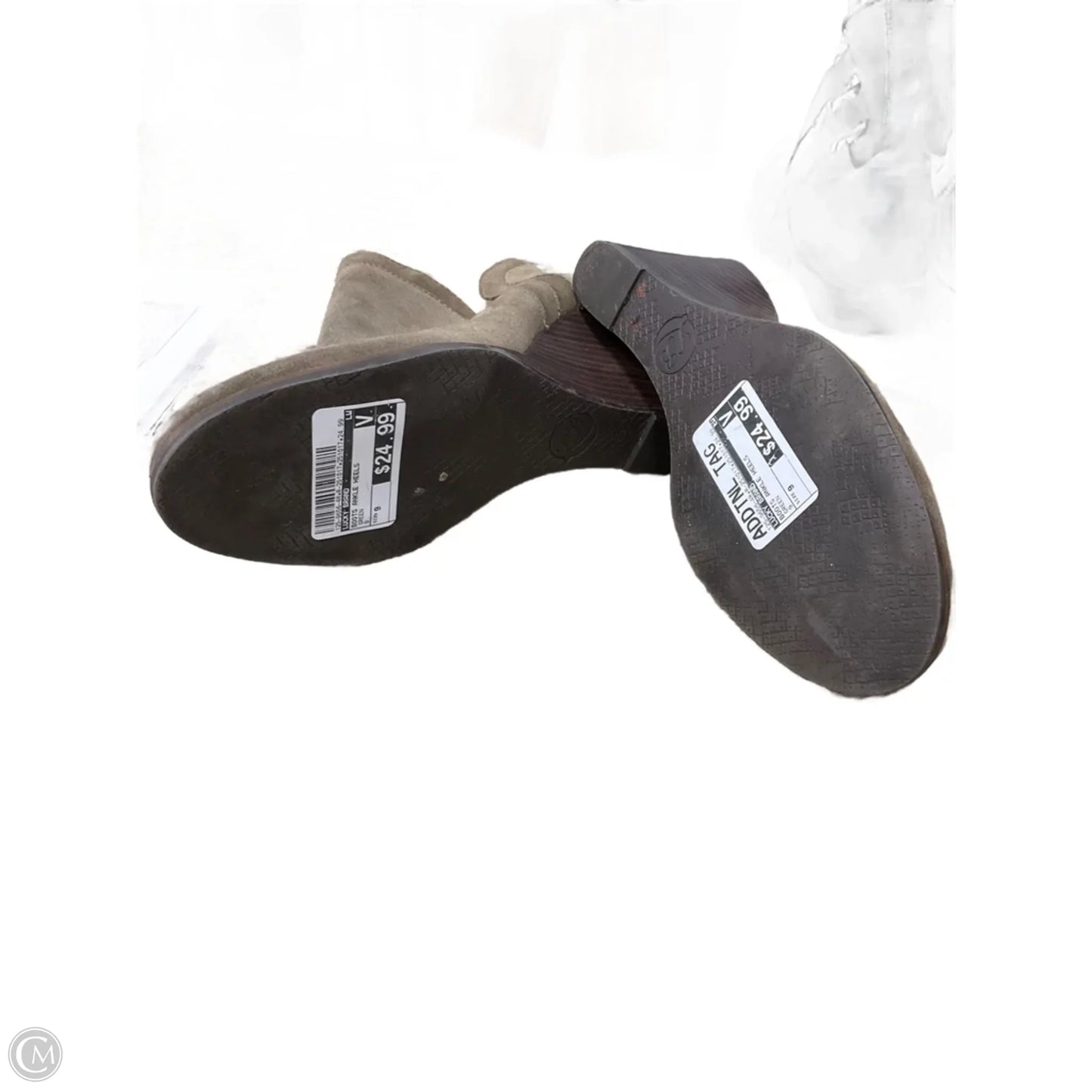 Boots Ankle Heels By Lucky Brand In Green, Size: 9