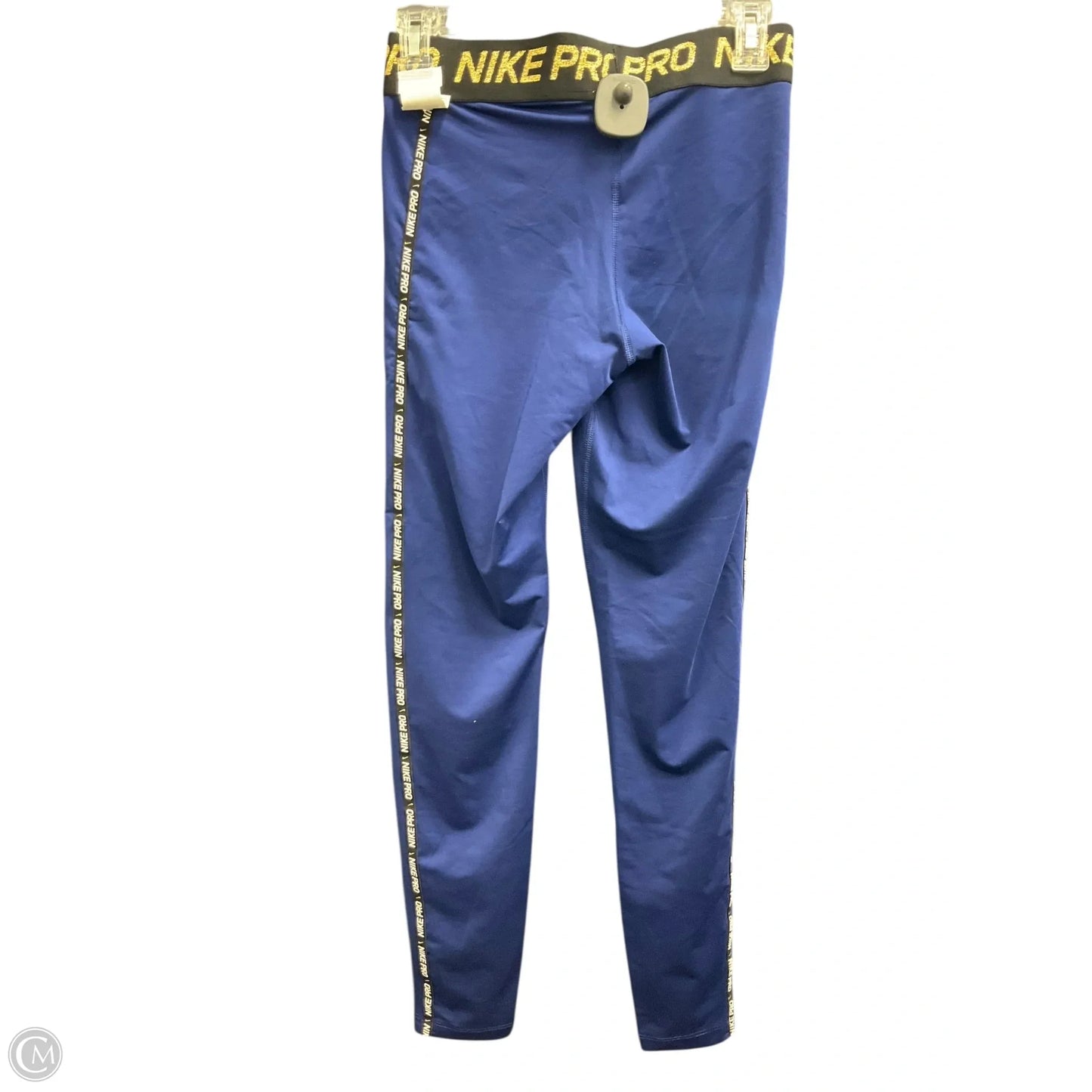 Athletic Leggings By Nike In Blue, Size: S