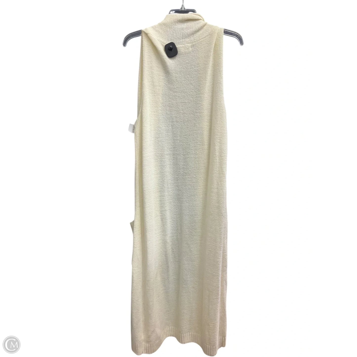 Vest Sweater By Clothes Mentor In Cream, Size: S