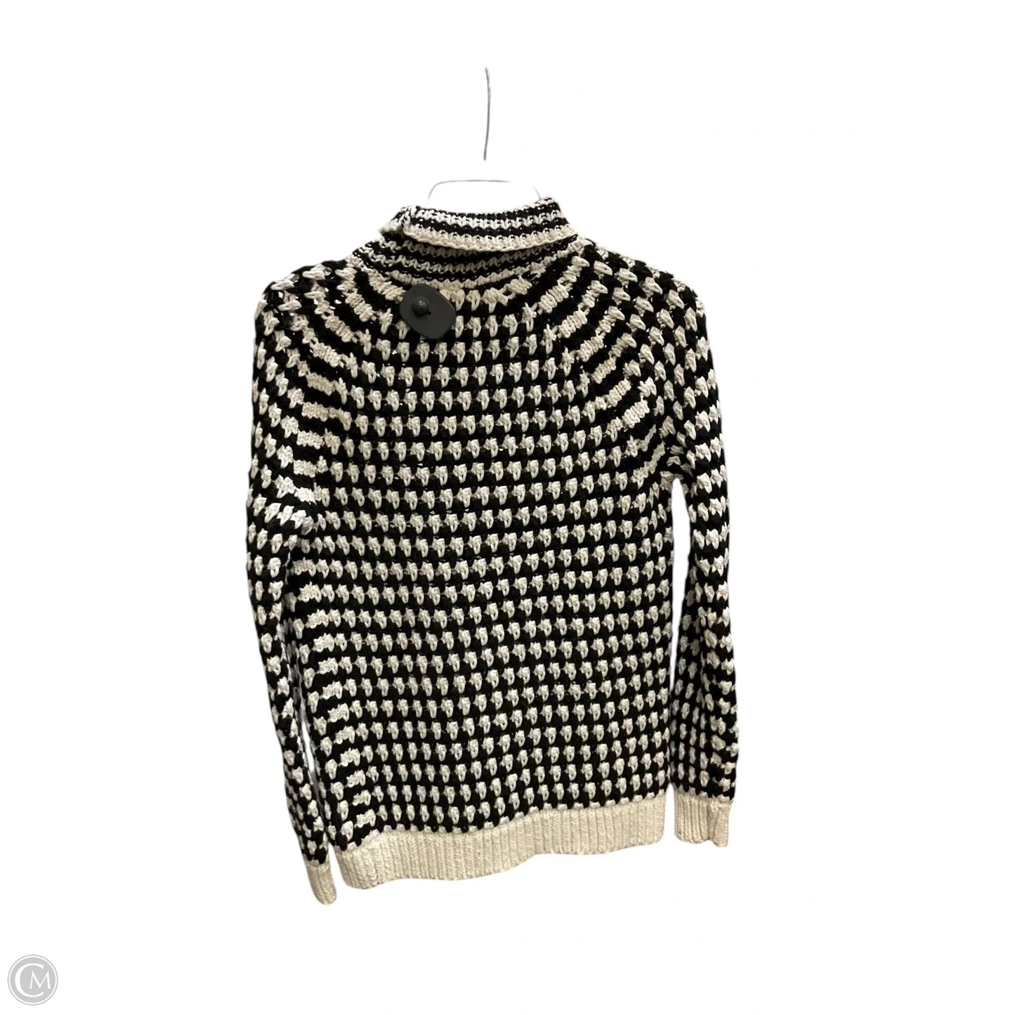 Sweater By Loft In Black & White, Size: S