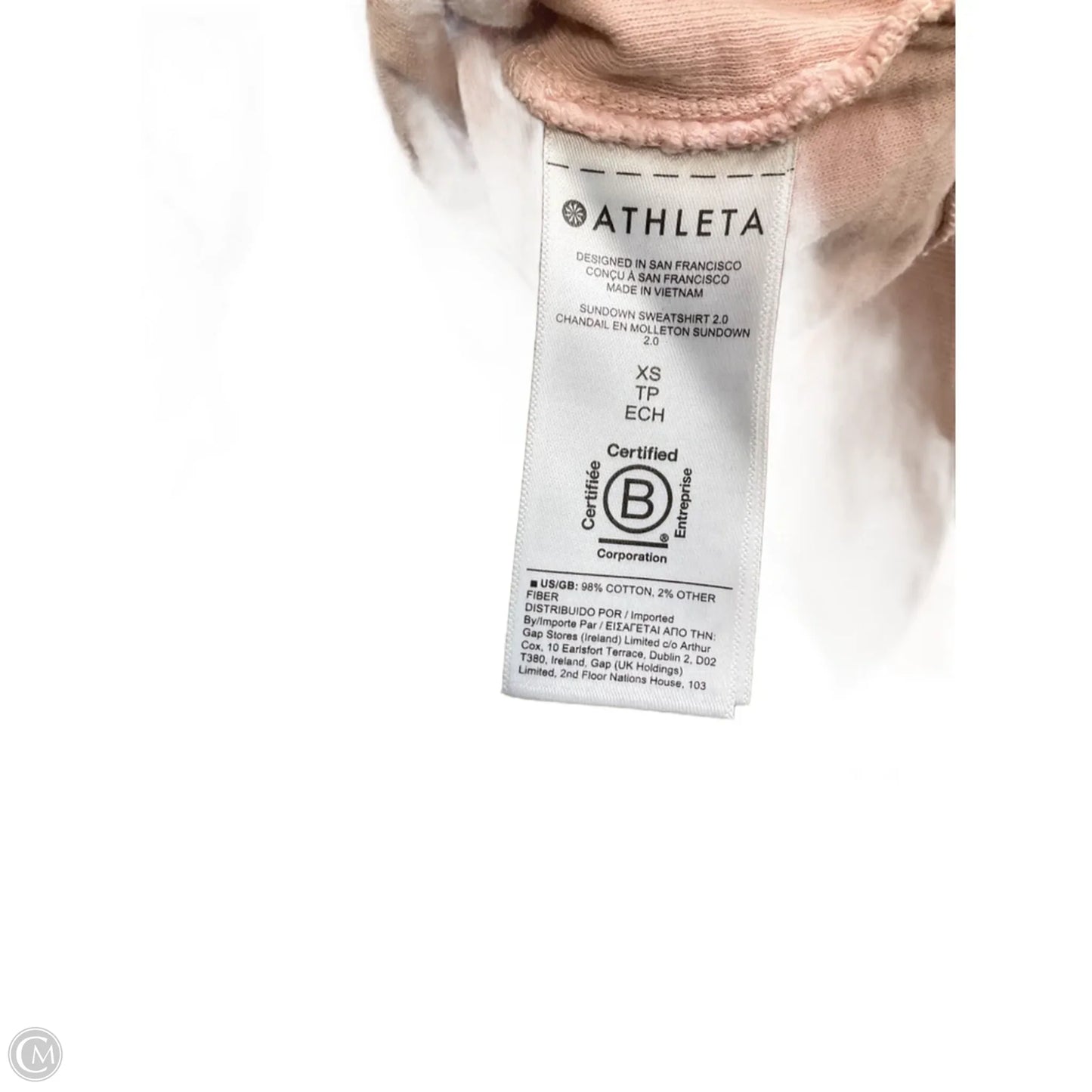 Athletic Sweatshirt Crewneck By Athleta In Pink, Size: Xs