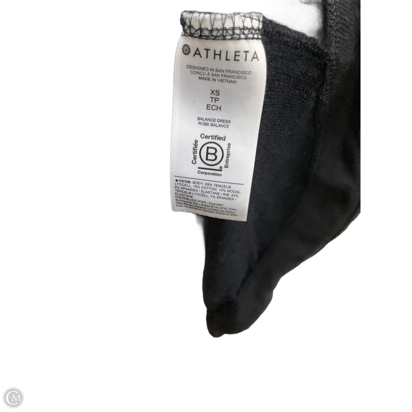 Athletic Dress By Athleta In Black, Size: Xs