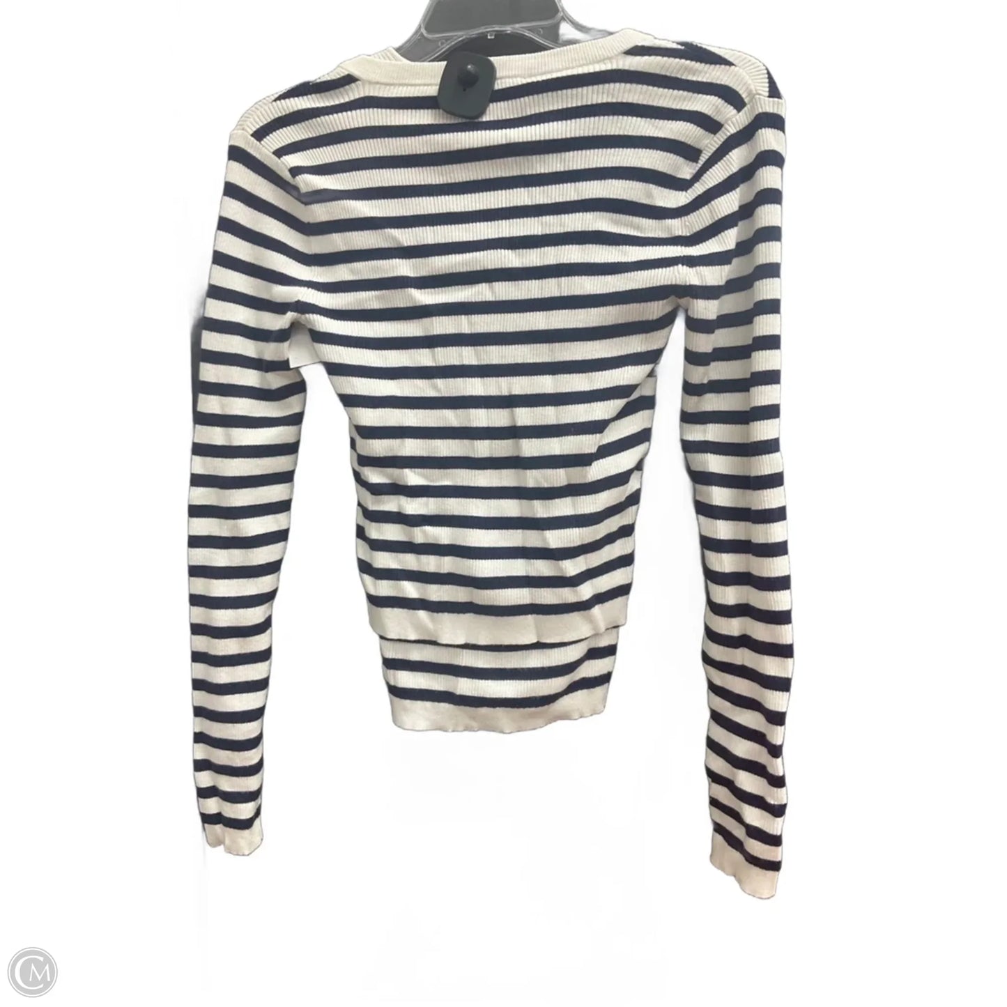 Top 2pc Long Sleeve By Loft In Striped Pattern, Size: Xs