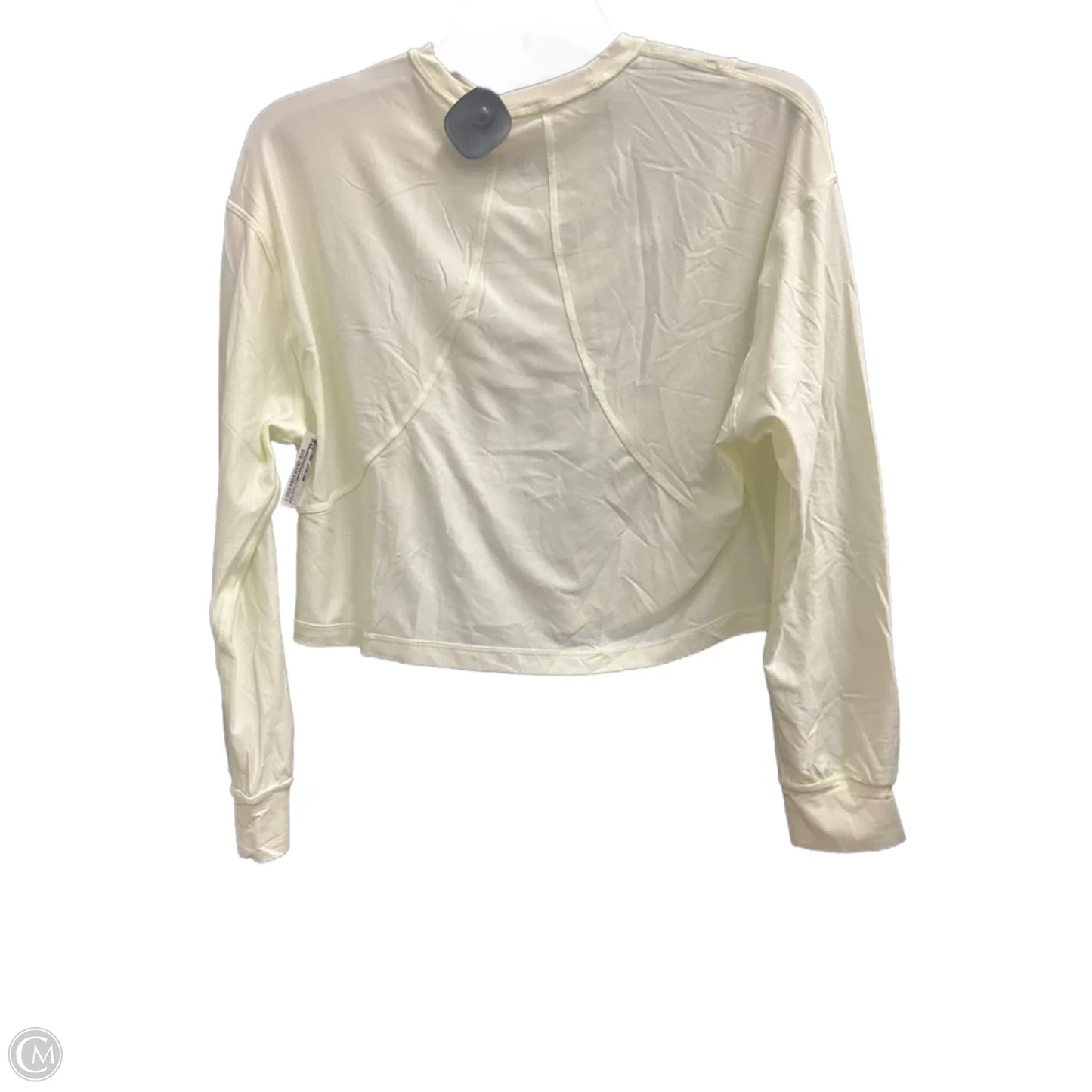 Athletic Top Long Sleeve Crewneck By Lululemon In Yellow, Size: S