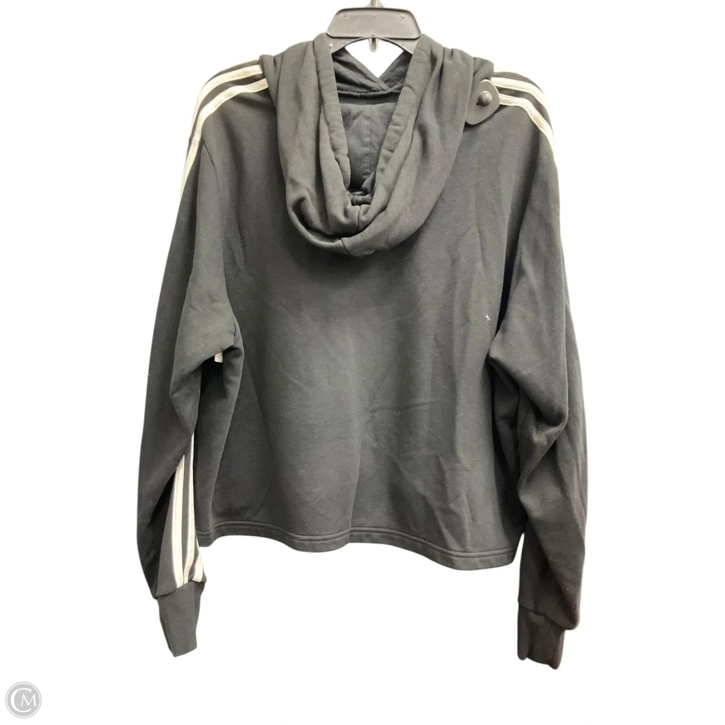 Sweatshirt Hoodie By Adidas In Black, Size: 2x