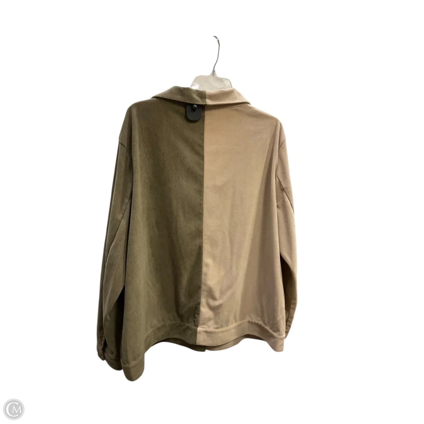 Blouse Long Sleeve By Andree By Unit In Beige, Size: 1x