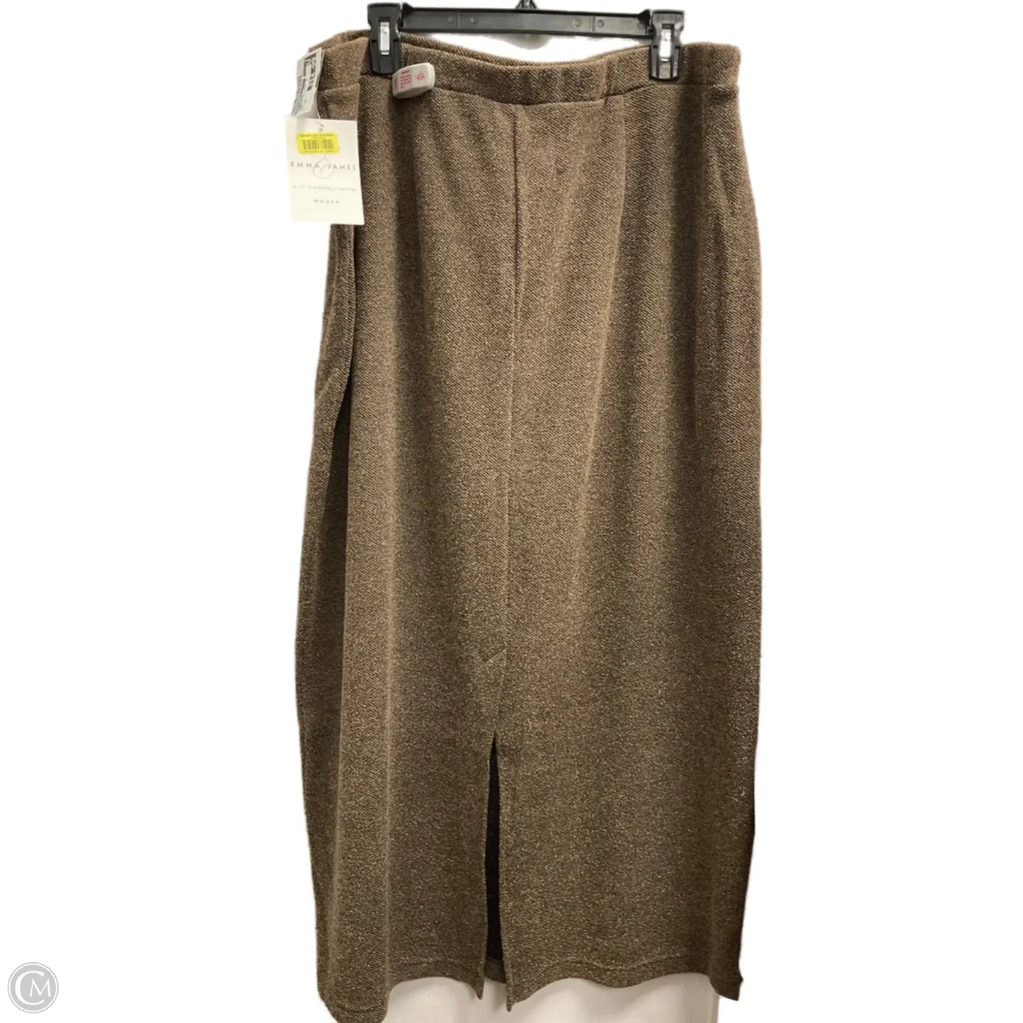 Skirt Maxi By Emma James In Brown, Size: 3x