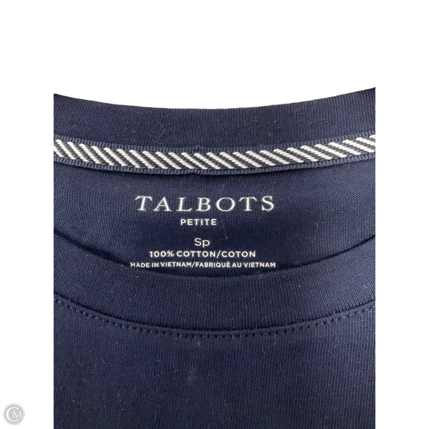 Top Short Sleeve By Talbots In Blue, Size: Sp