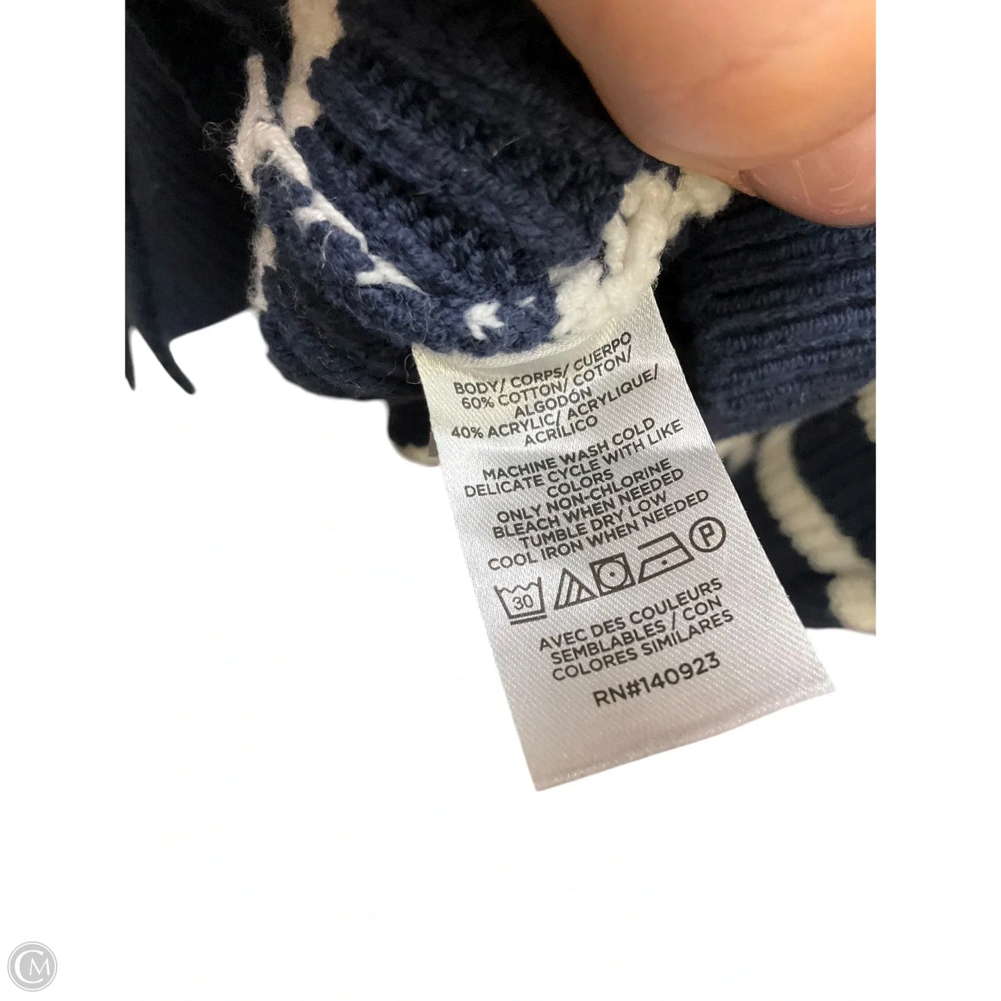 Sweater By Loft In Striped Pattern, Size: M