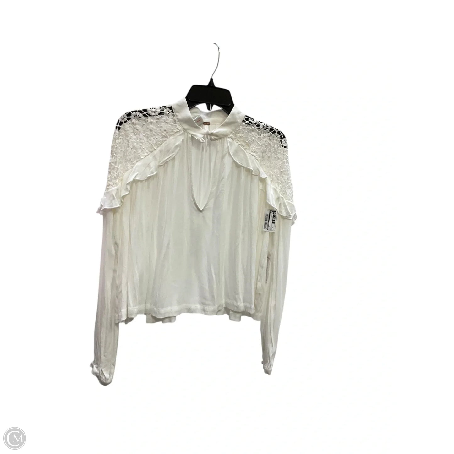 Top Long Sleeve By Free People In White, Size: Xs