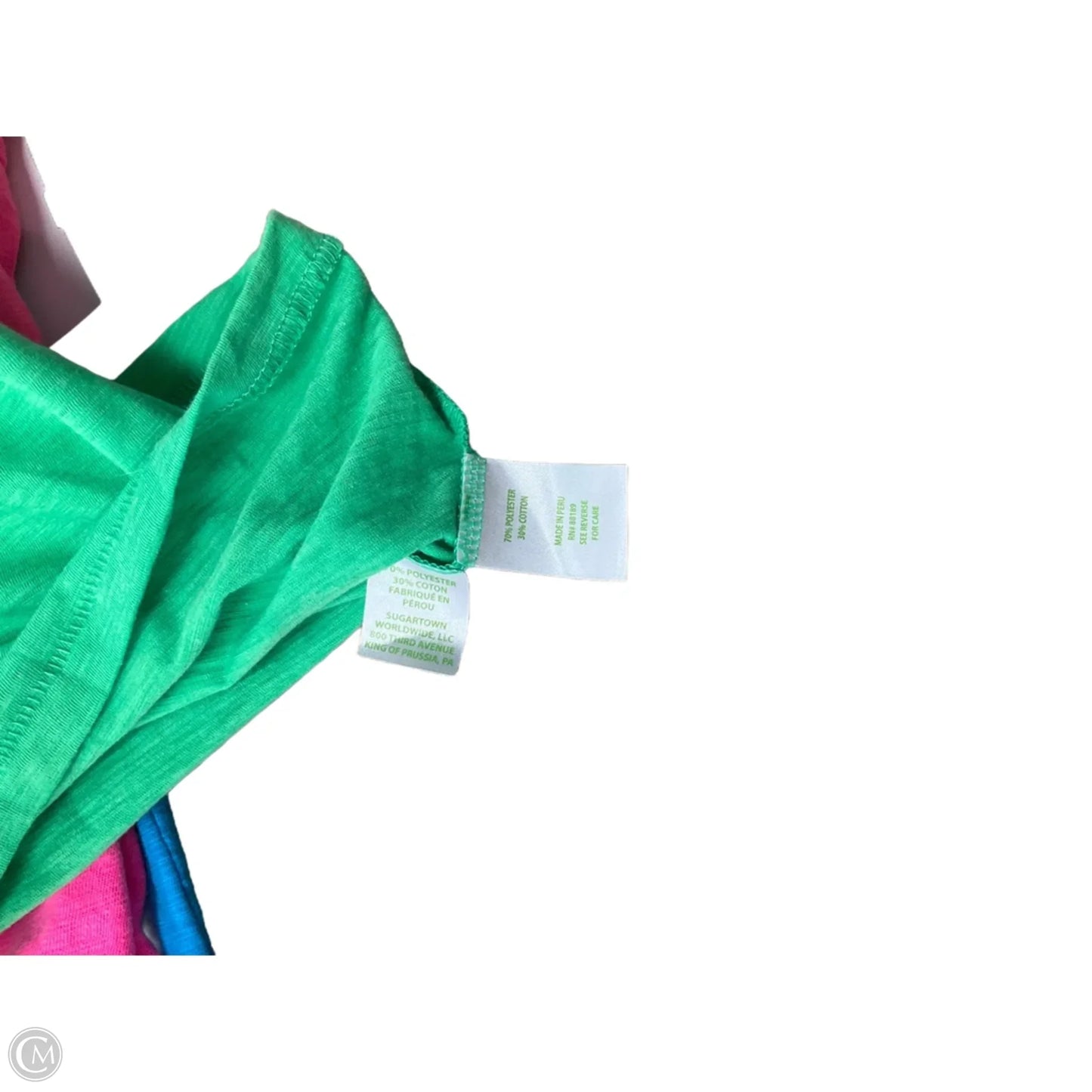 Top Short Sleeve Designer By Lilly Pulitzer In Green, Size: Xl