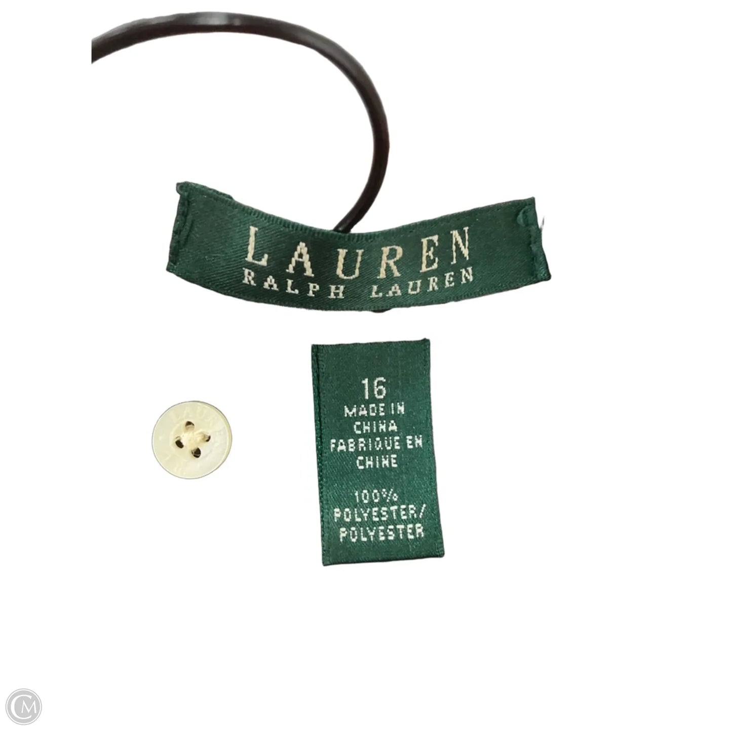 Top Short Sleeve By Ralph Lauren In Brown, Size: 16