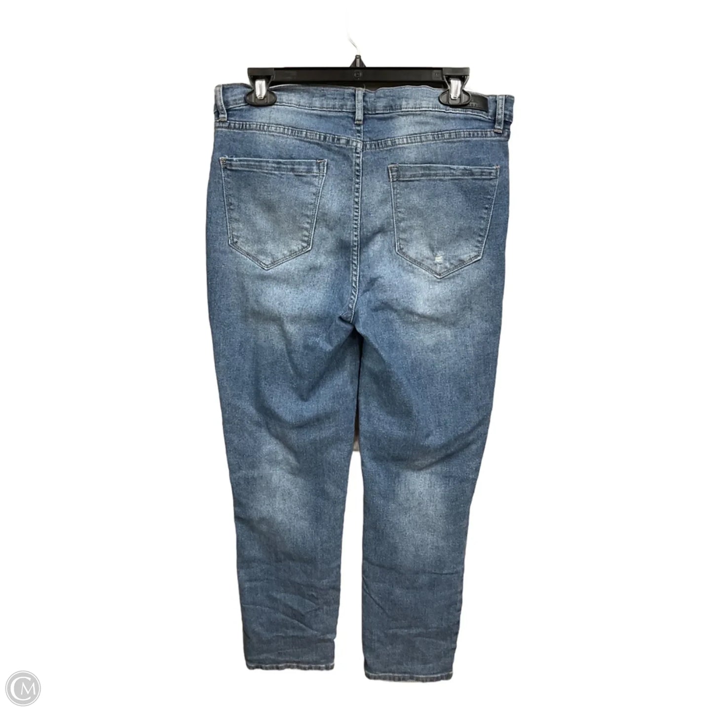 Jeans Cropped By Nicole Miller In Blue Denim, Size: 12