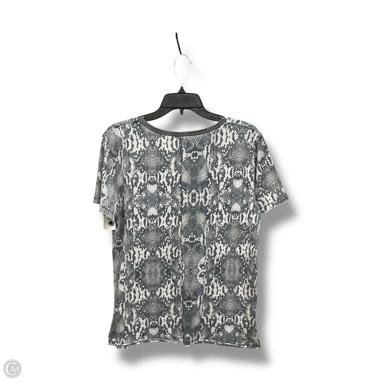 Top Short Sleeve By Free People In Snakeskin Print, Size: Xs